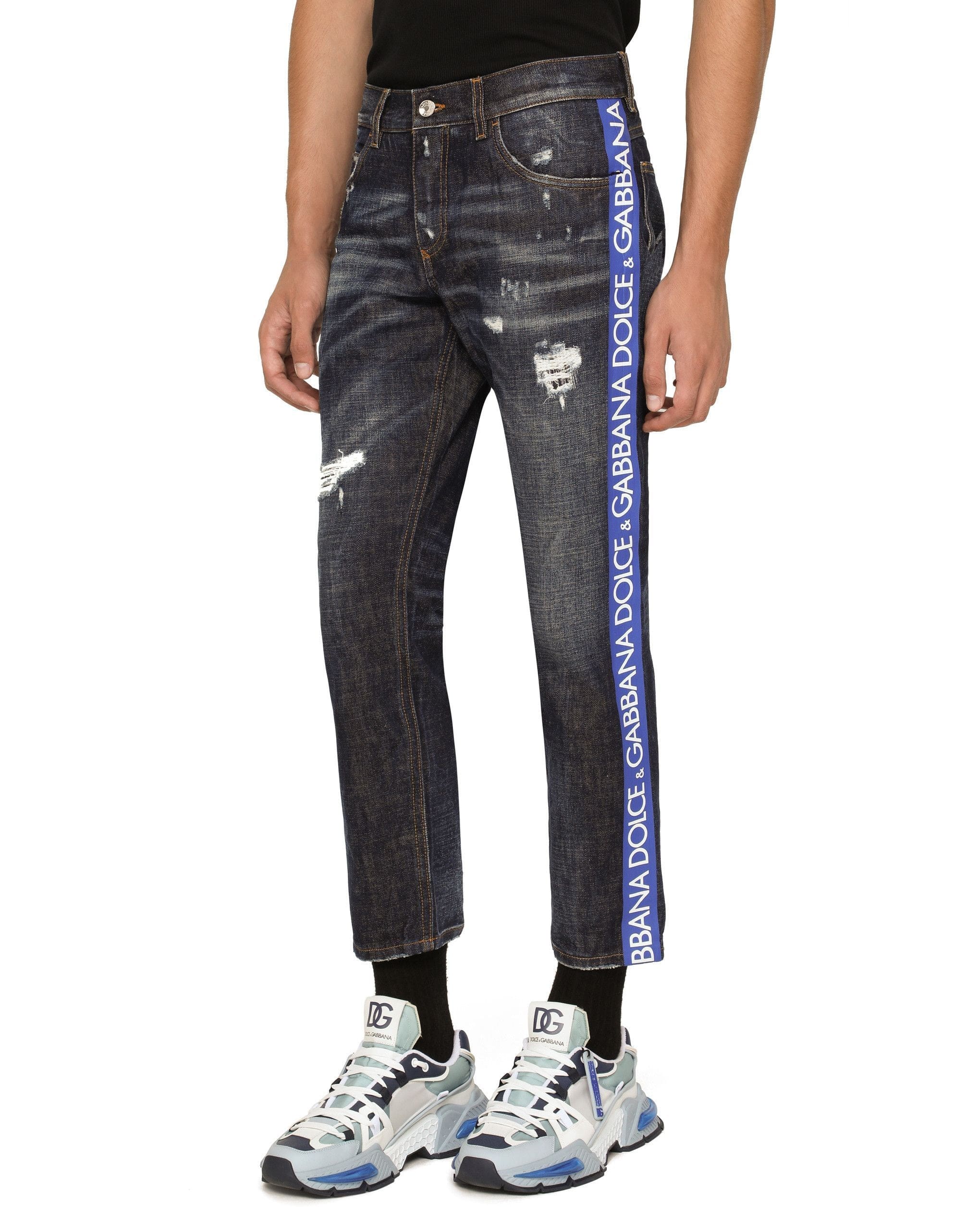 Dolce & Gabbana Super-Pig Tape Logo Jeans