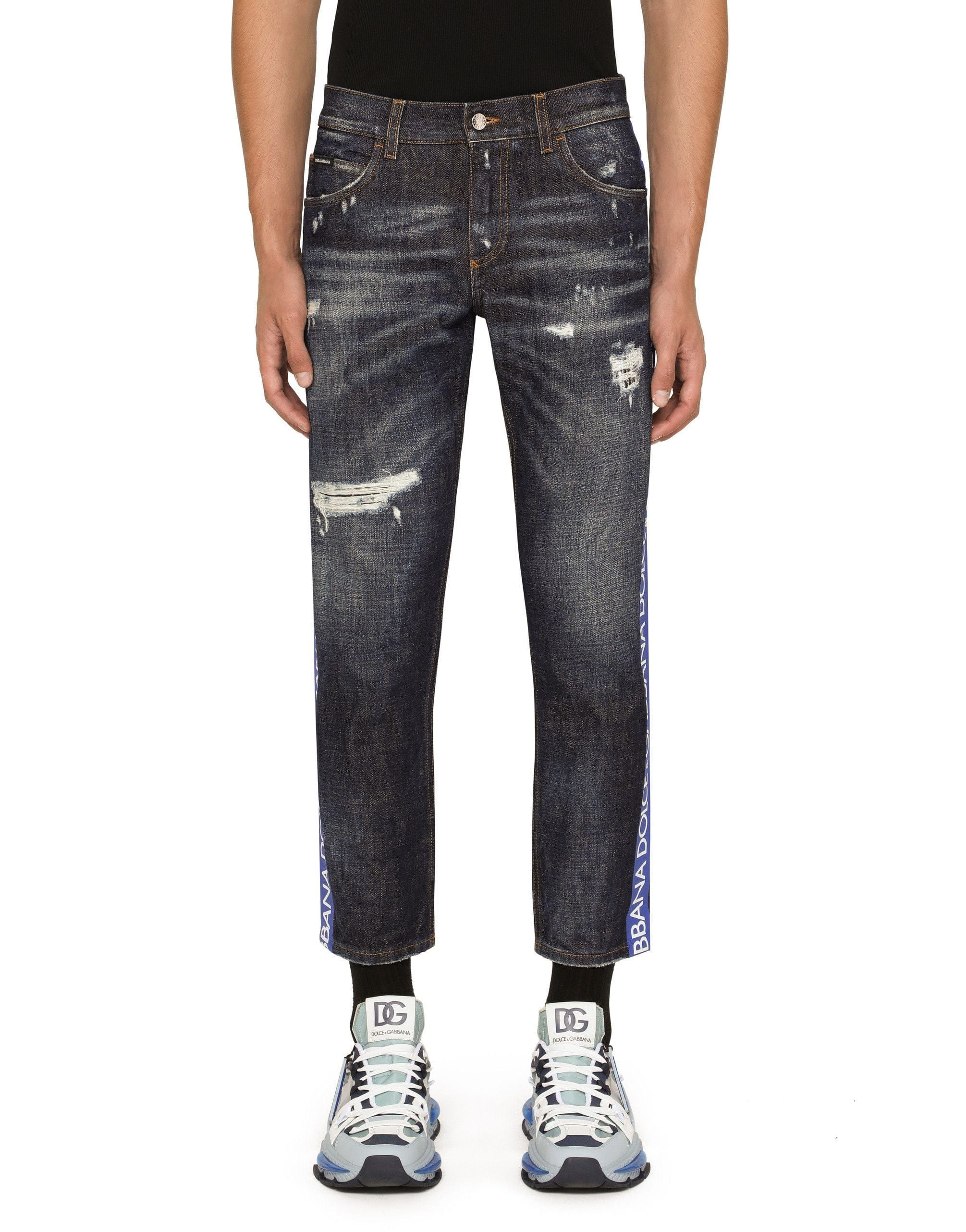 Dolce & Gabbana Super-Pig Tape Logo Jeans