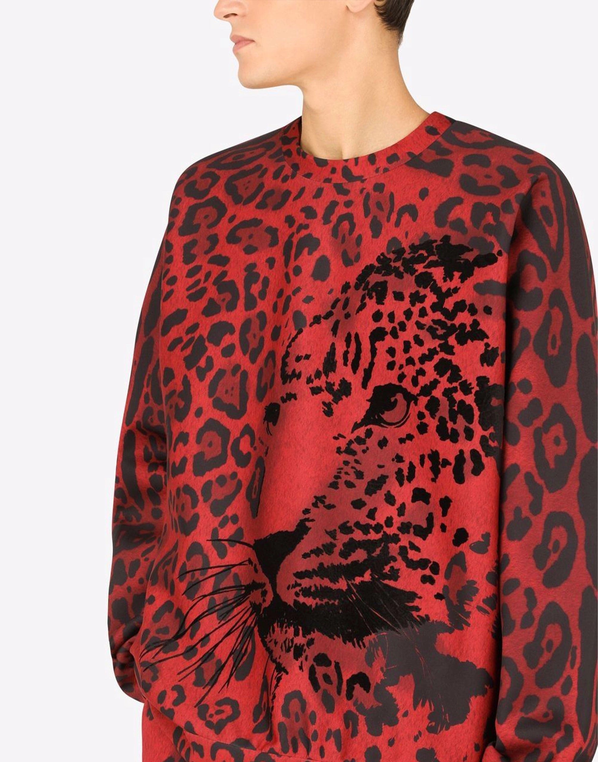 Sweatshirt With Leopard-Print