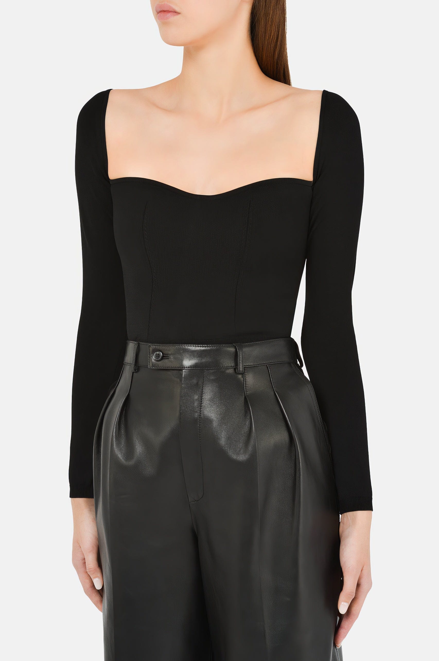 Dolce & Gabbana Sweetheart Neck Sweater