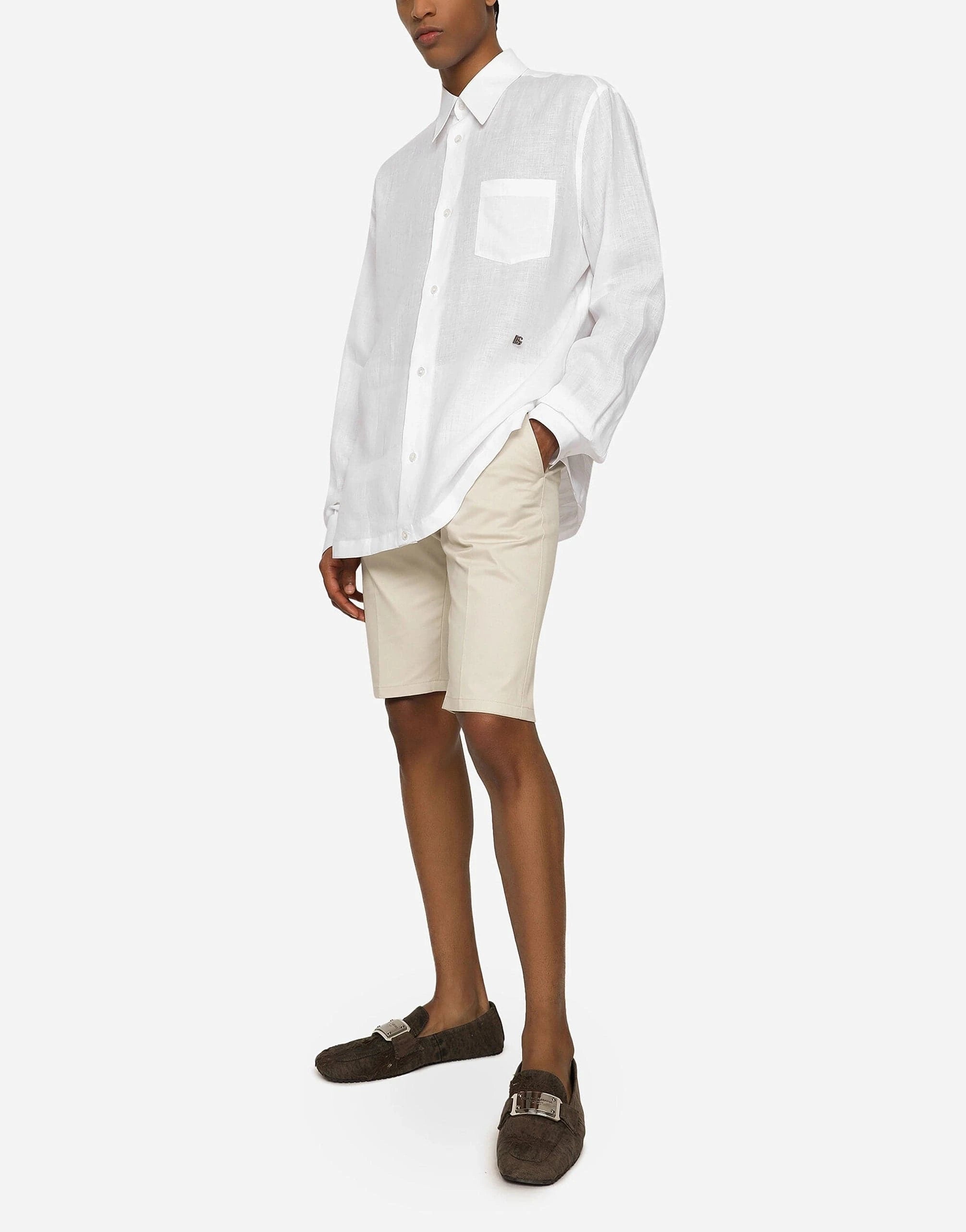 Dolce & Gabbana Tailored Cotton Shorts