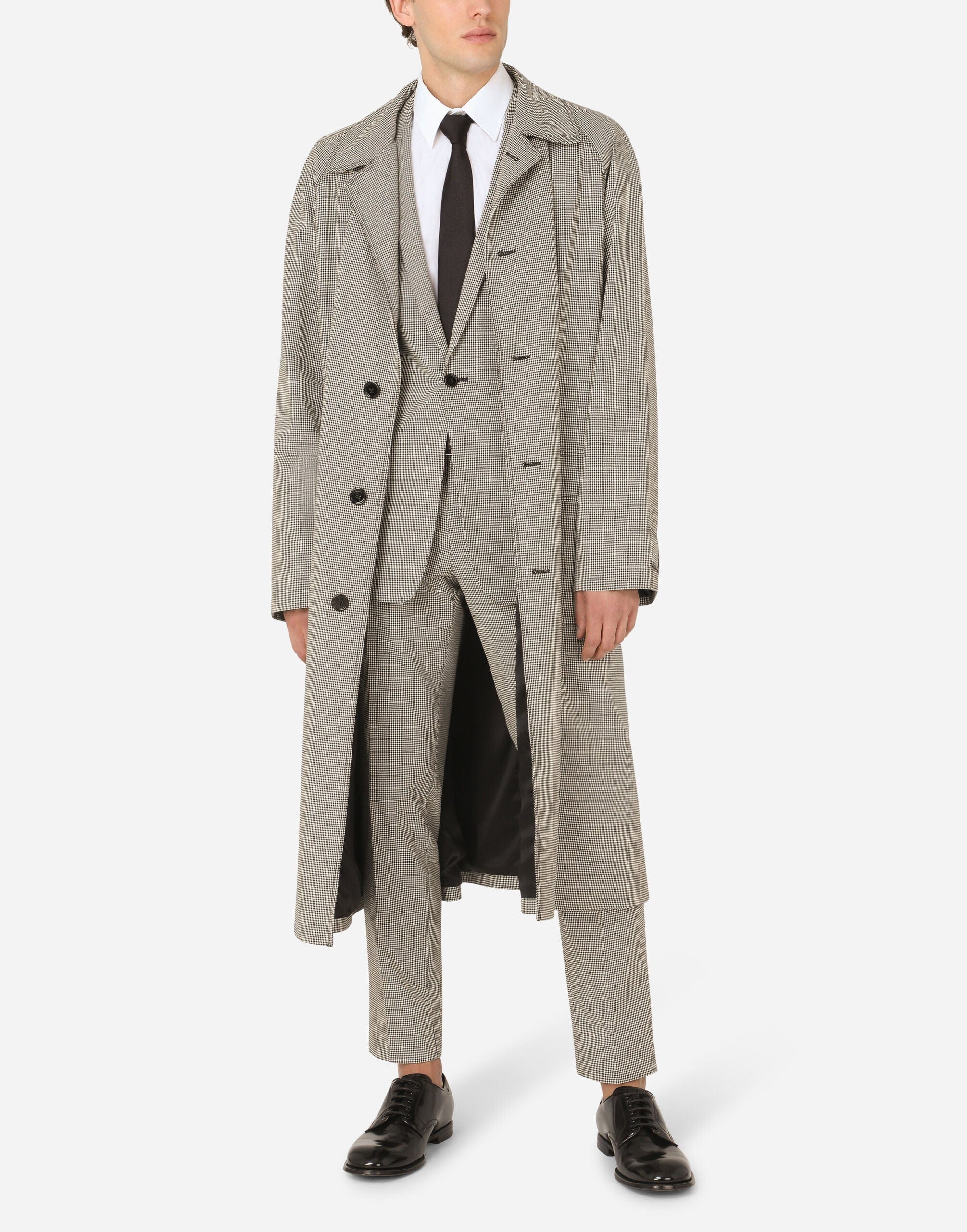 Dolce & Gabbana Tailored Houndstooth Cotton Trousers