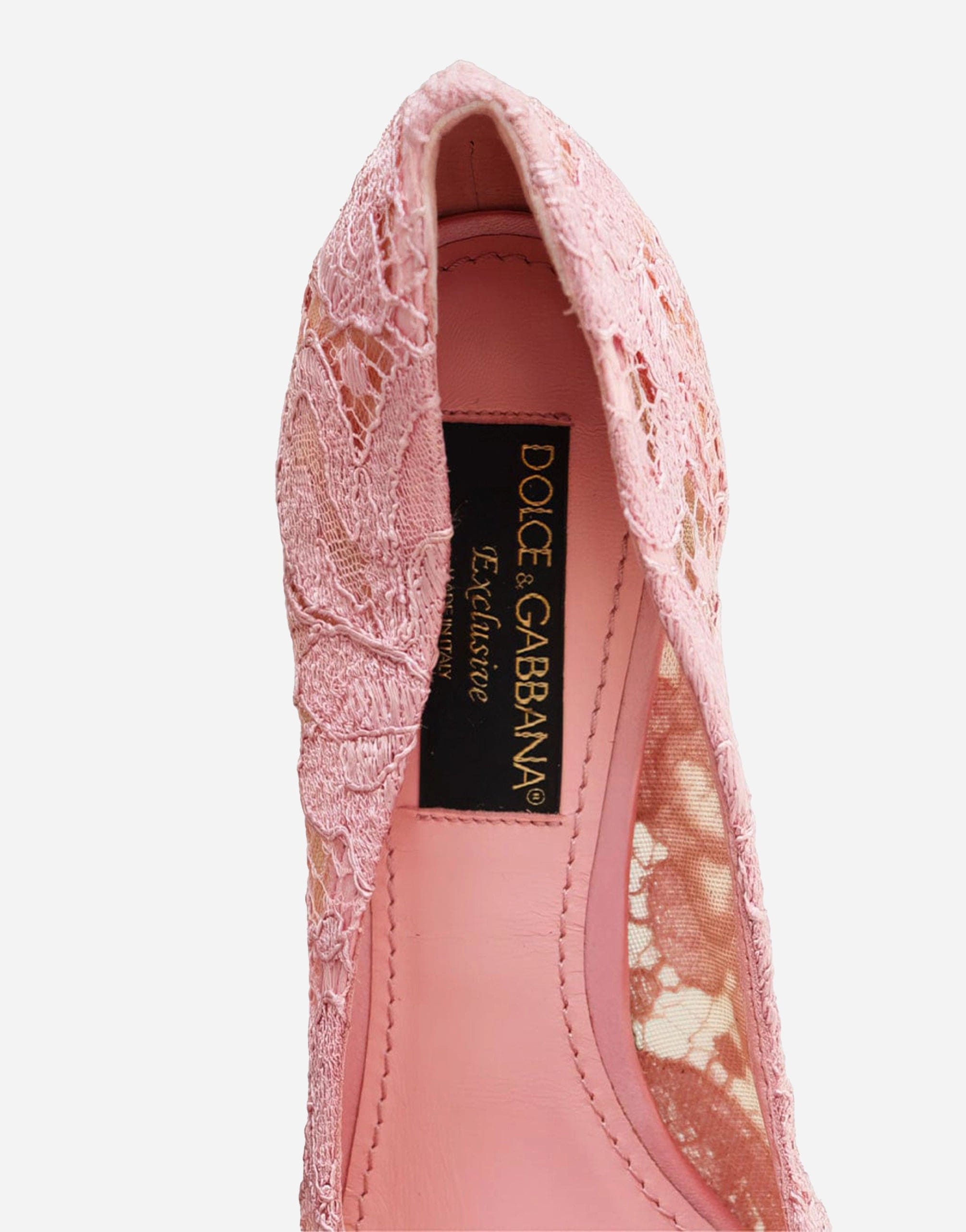 Dolce & Gabbana Taormina Embellished Lace Pumps