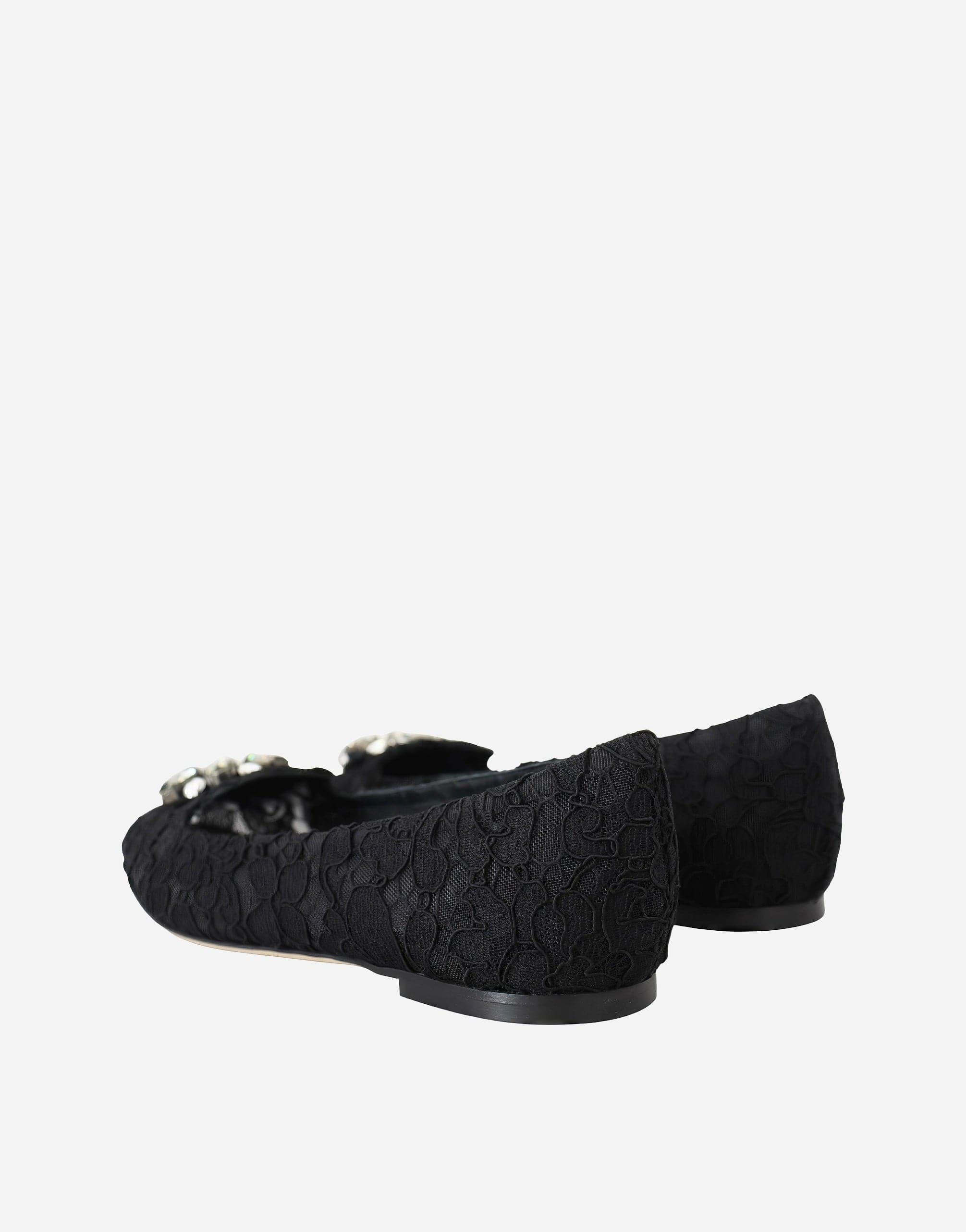 Dolce & Gabbana Taormina Lace Crystal Flats