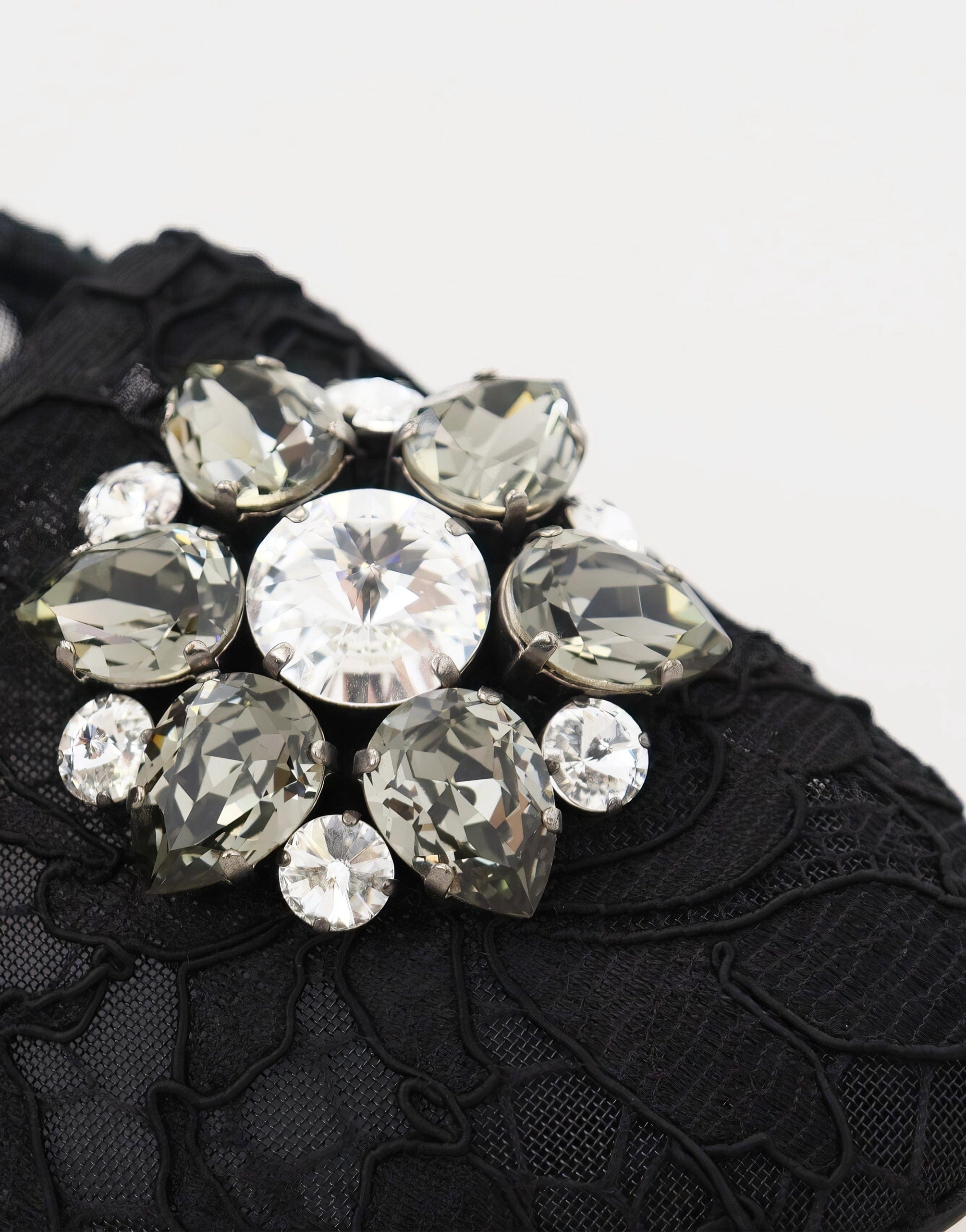 Dolce & Gabbana Taormina Lace Crystal Flats