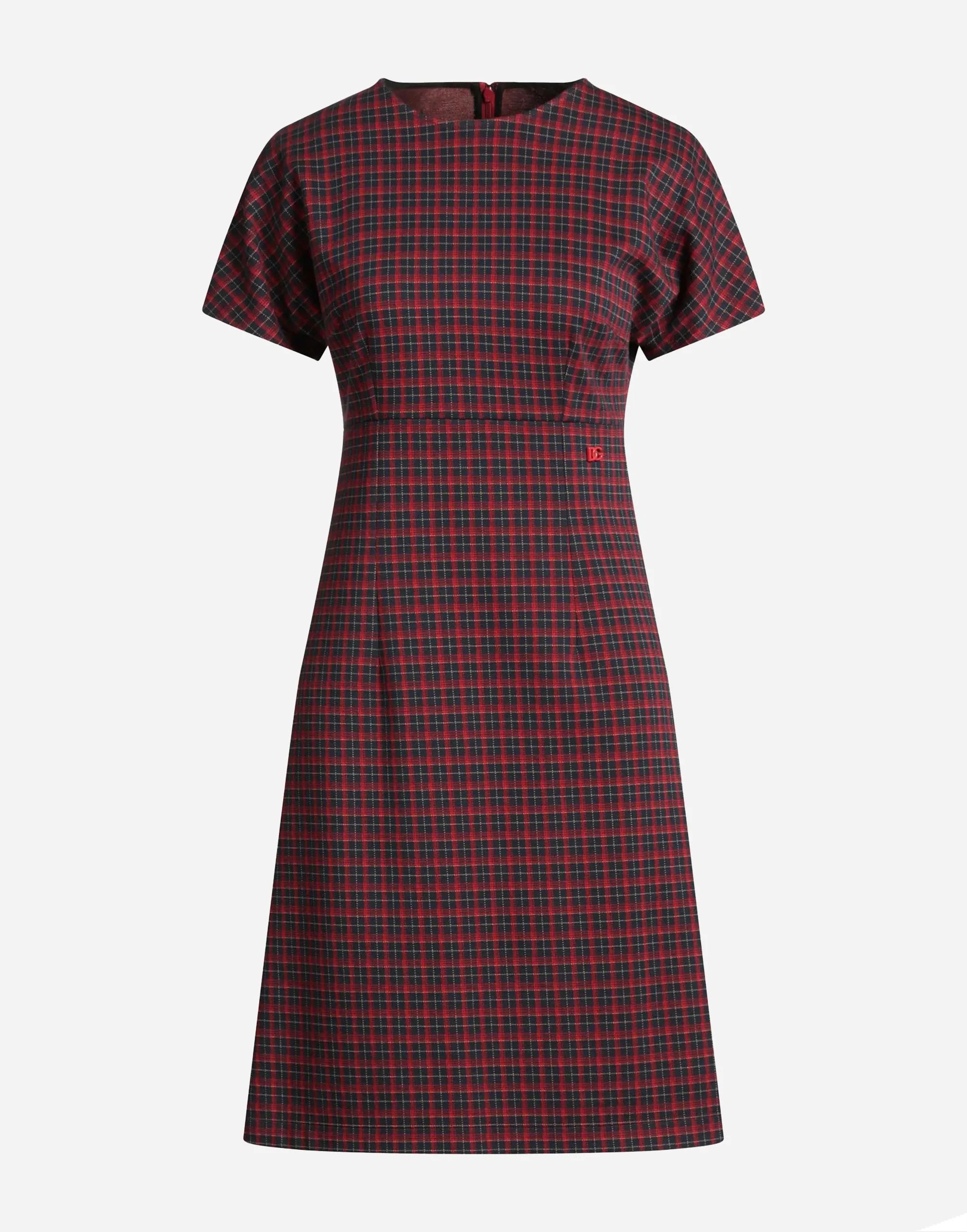 Dolce & Gabbana Tartan Check A-Line Dress