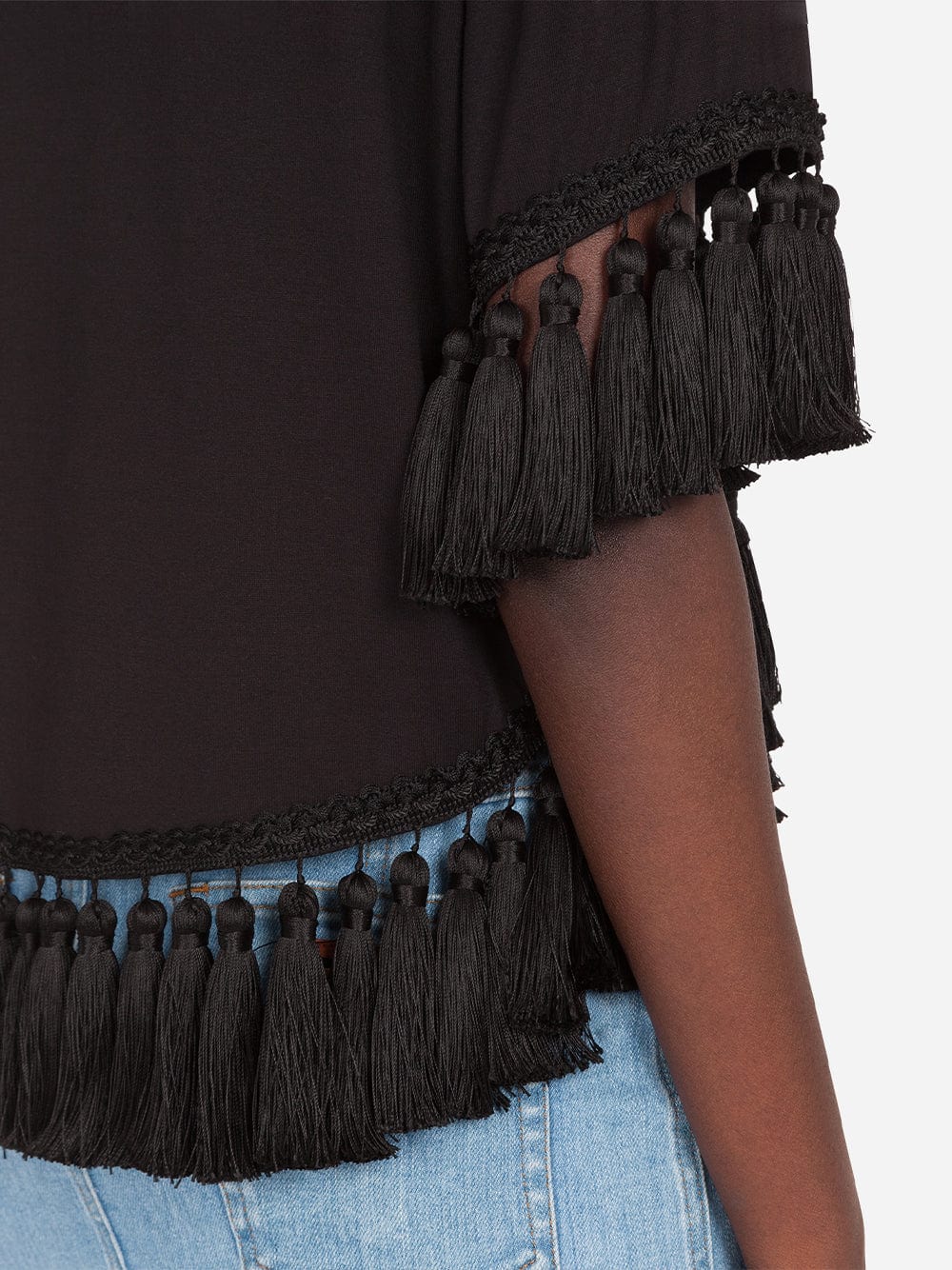 Dolce & Gabbana Tassel With Trimmings Jersey T-Shirt