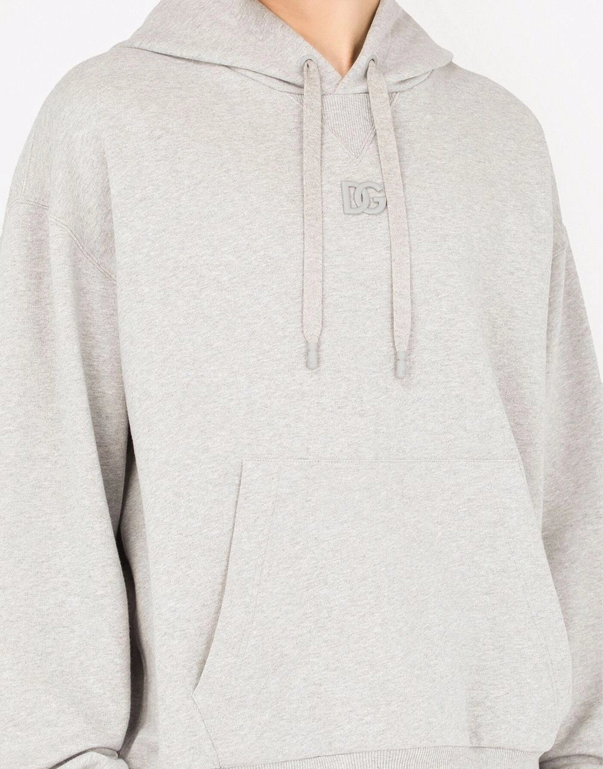 Dolce & Gabbana Text-Print Embroidered Hoodie