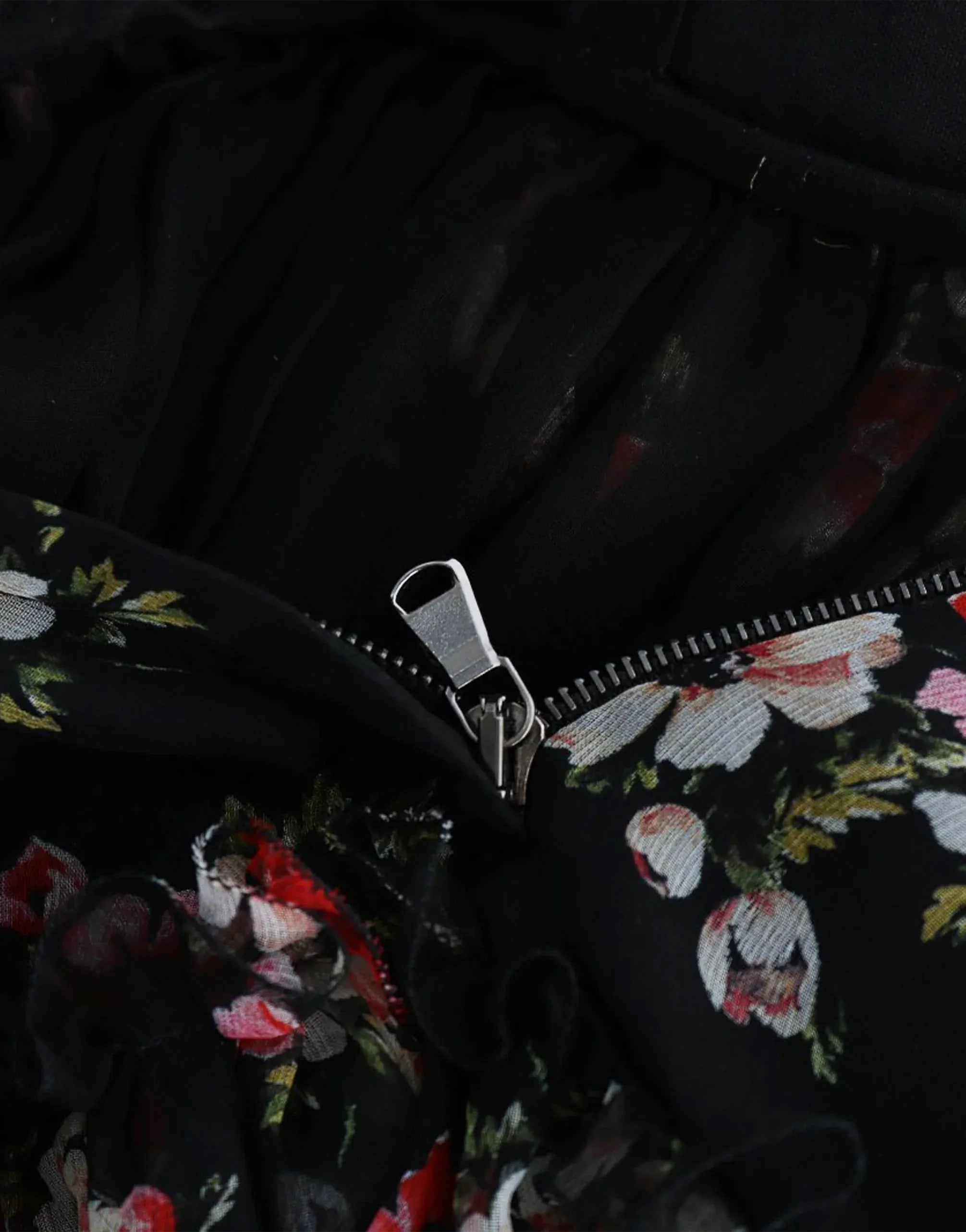 Dolce & Gabbana Dolce & Gabbana Tiered Shirred Floral-Print Silk Gown