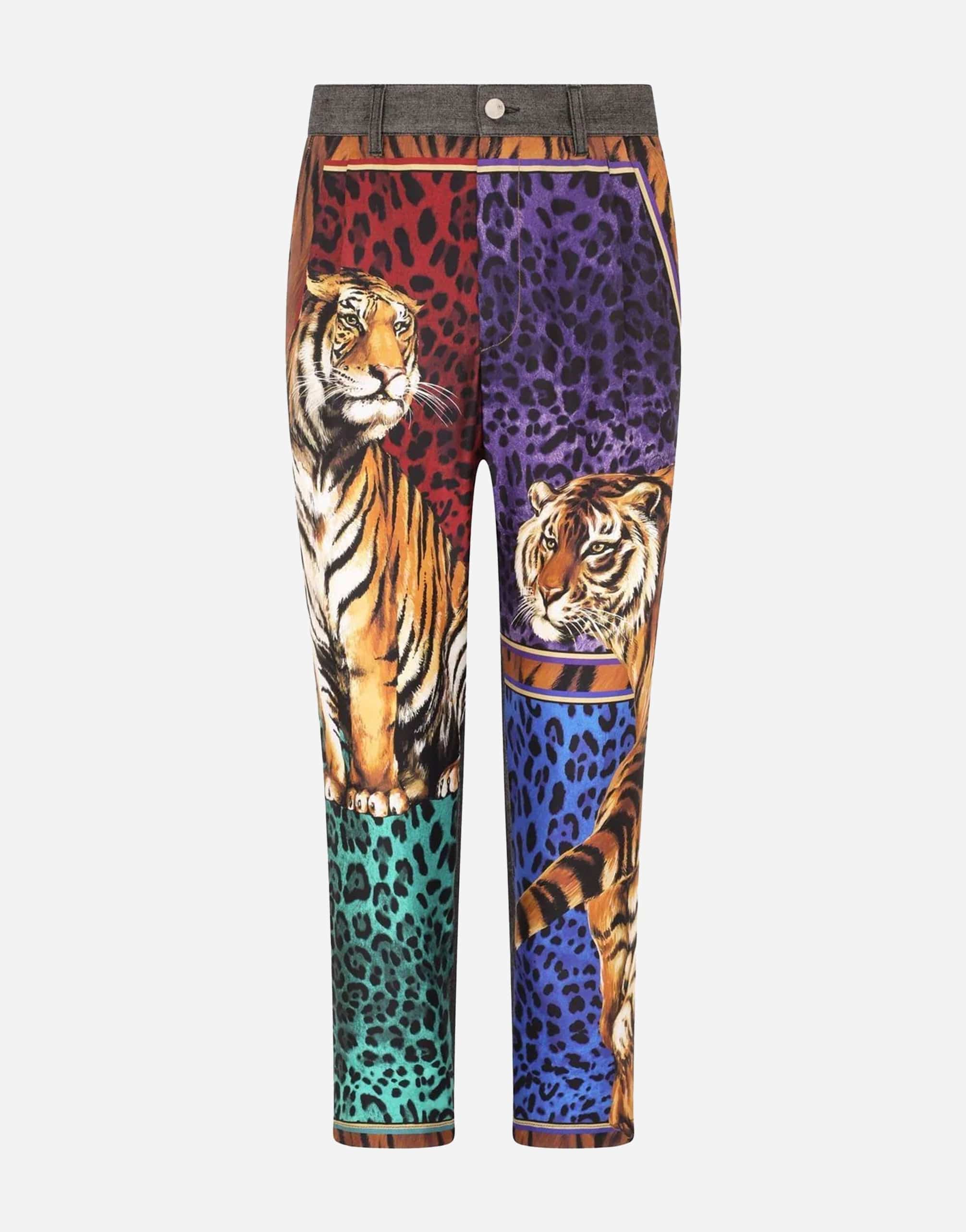 Dolce & Gabbana Tiger-Print Pants