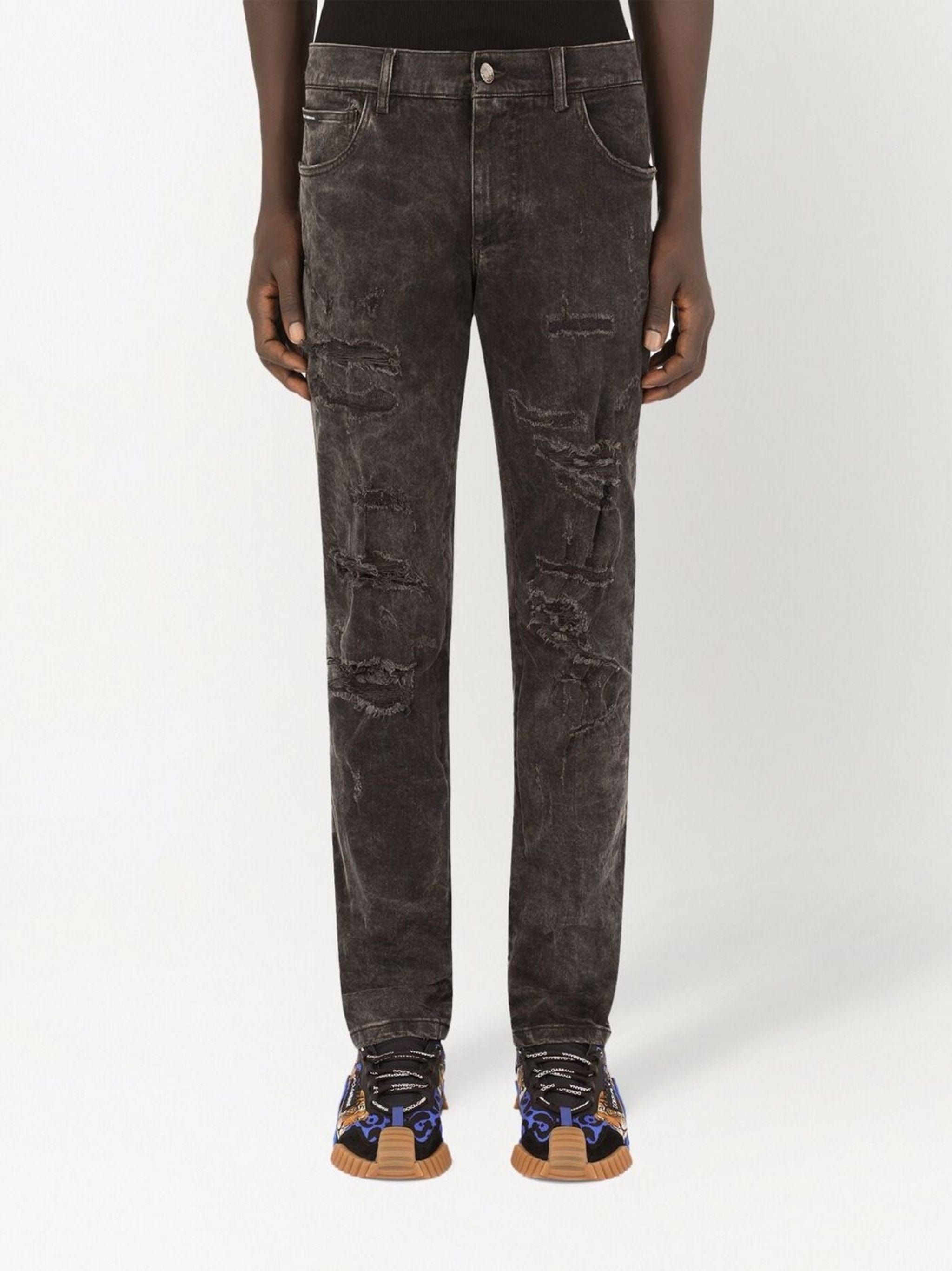 Dolce & Gabbana Tiger-Print Skinny Jeans