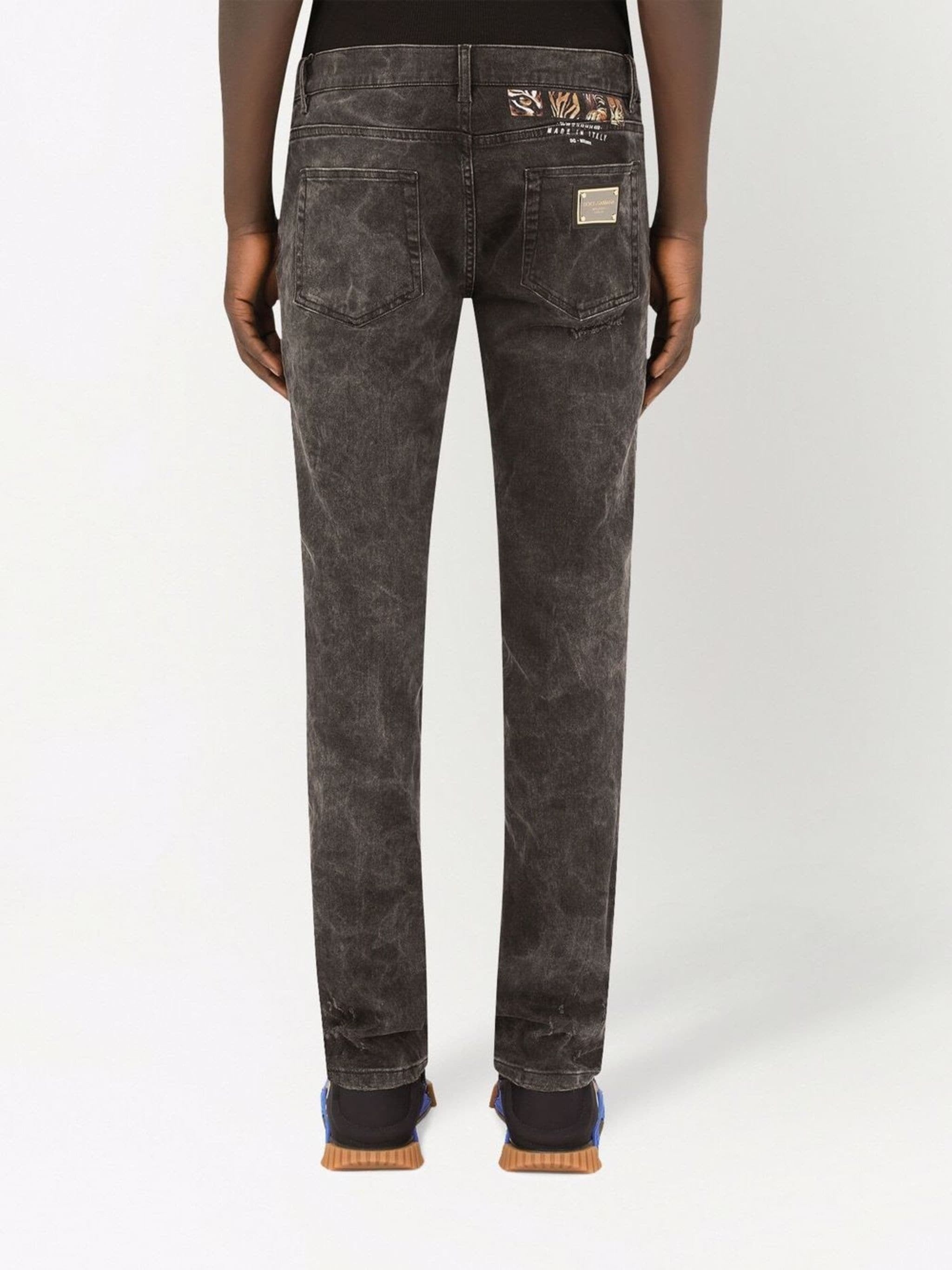 Dolce & Gabbana Tiger-Print Skinny Jeans