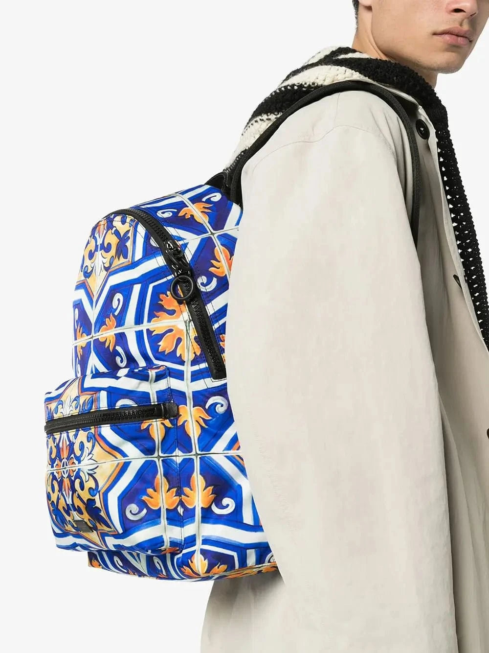 Dolce & Gabbana Tile-Print Backpack