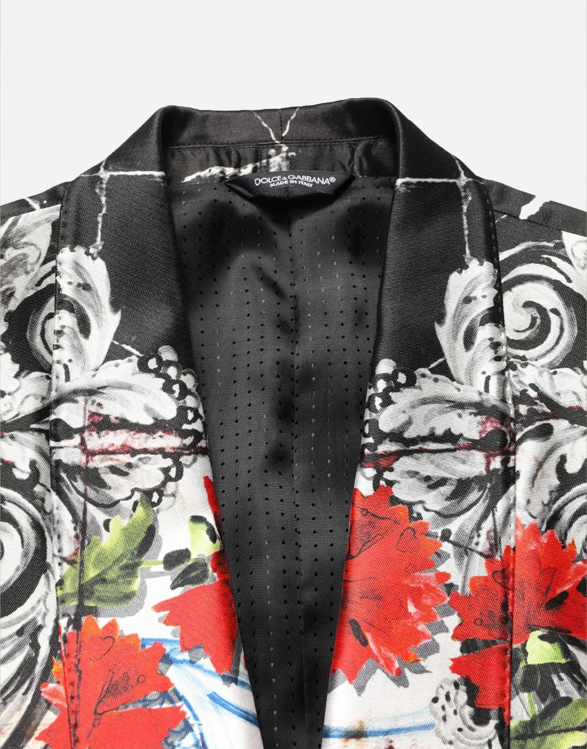 Dolce & Gabbana Torero Carnation-Print Three-Piece Silk Suit