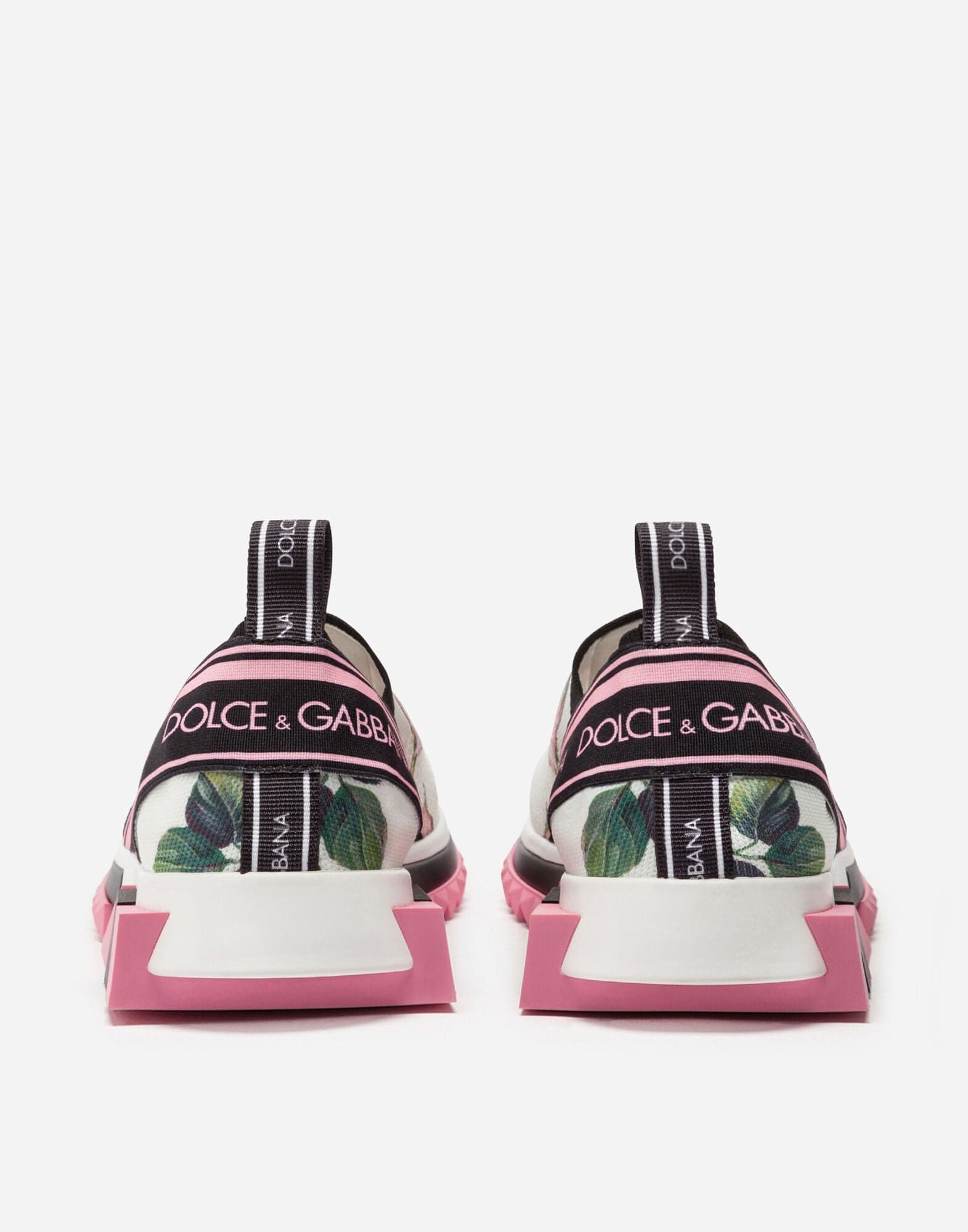 Dolce & Gabbana Tropical Rose-Print Sorrento Sneakers