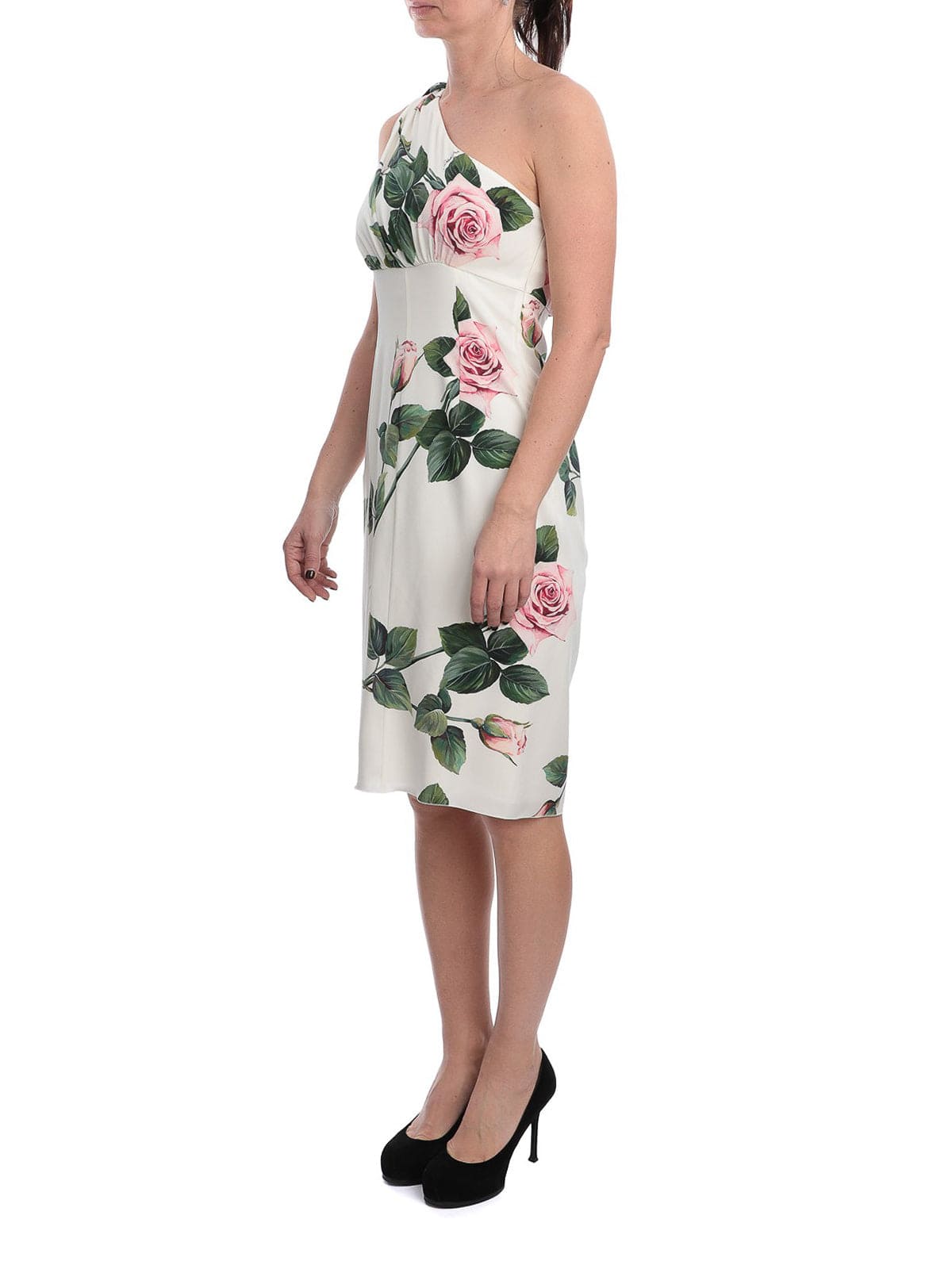 Dolce & Gabbana Tropical Rose Printed Dress