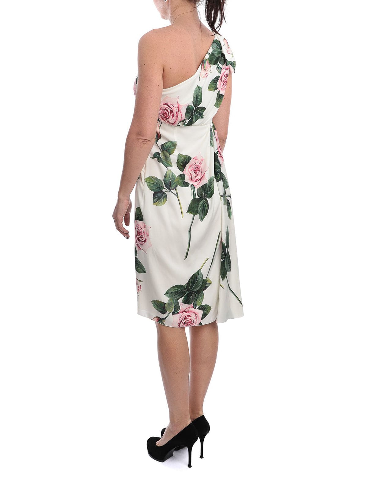 Dolce & Gabbana Tropical Rose Printed Dress