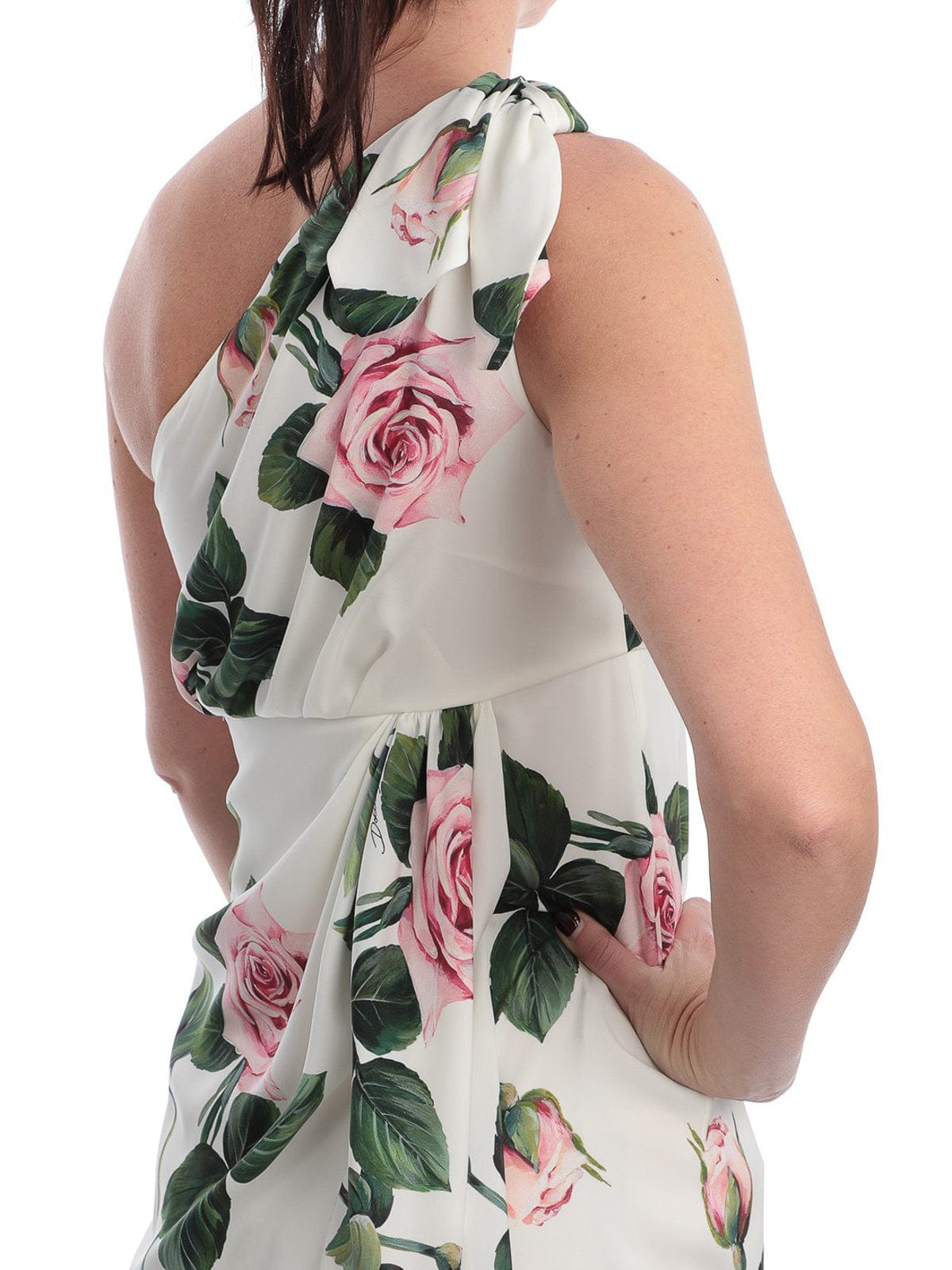 Dolce & Gabbana Tropical Rose Printed Dress