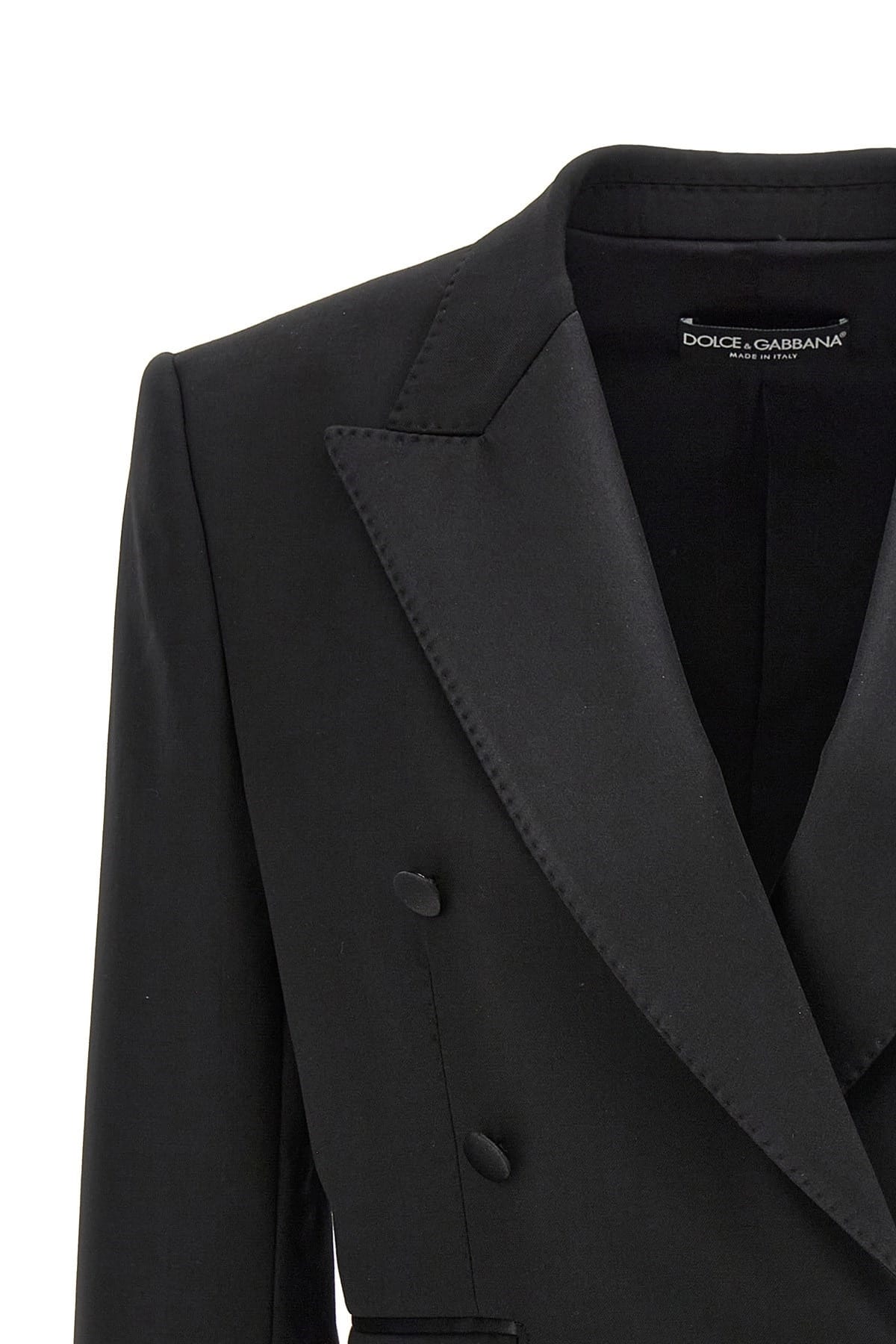 Dolce & Gabbana Dolce & Gabbana Tuxedo Crop Blazer
