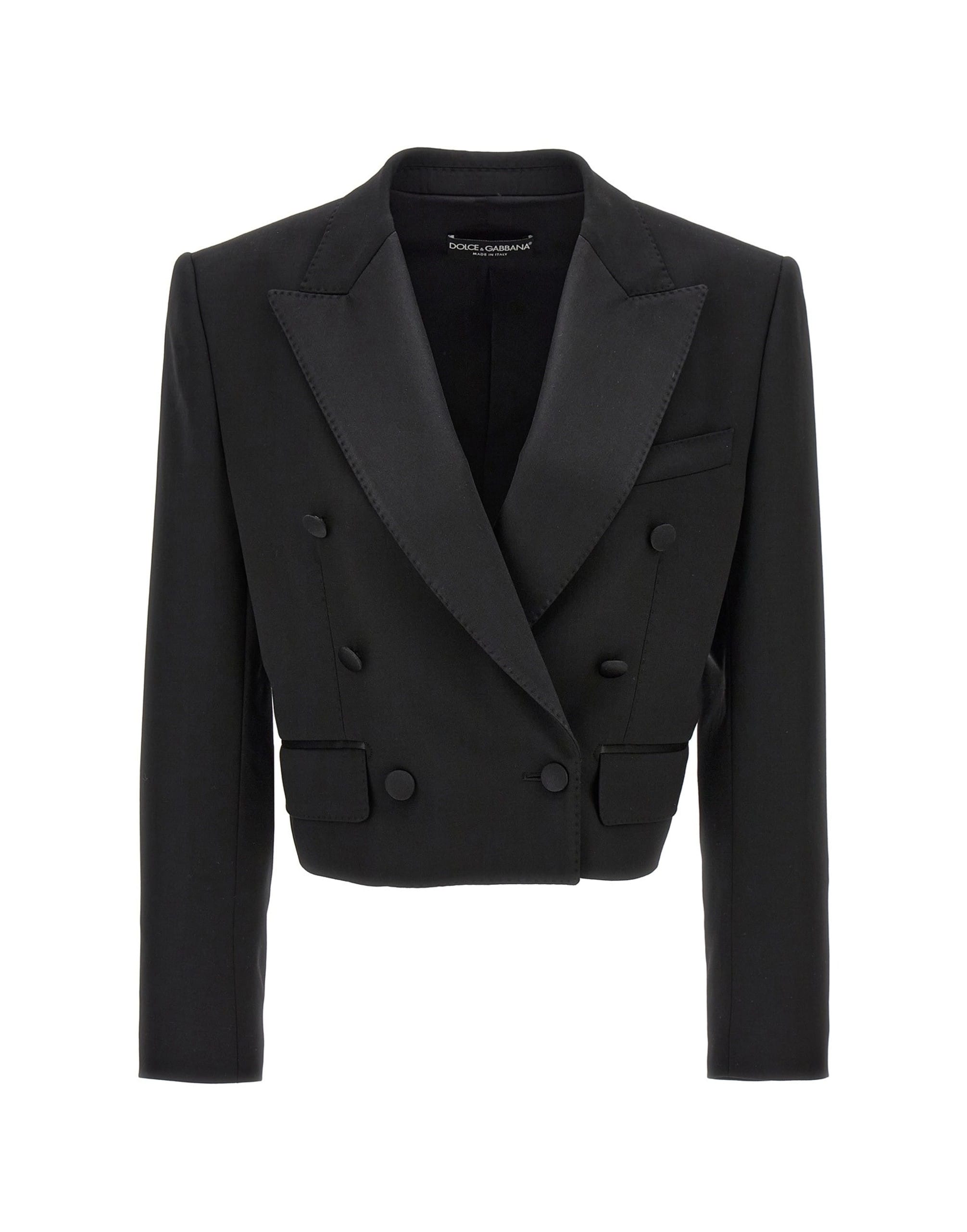 Dolce & Gabbana Dolce & Gabbana Tuxedo Crop Blazer
