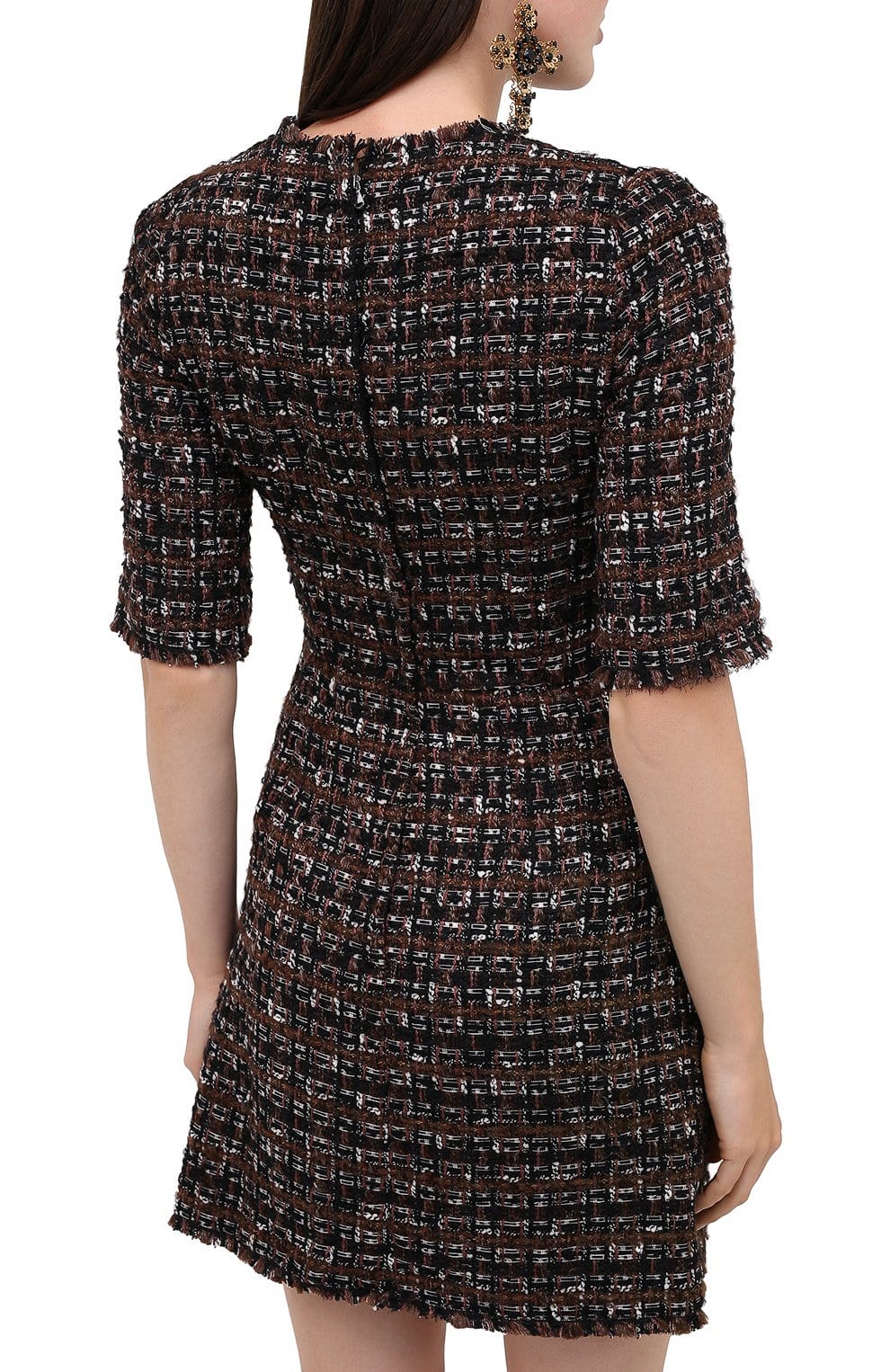 Dolce & Gabbana Tweed Bouclé Dress