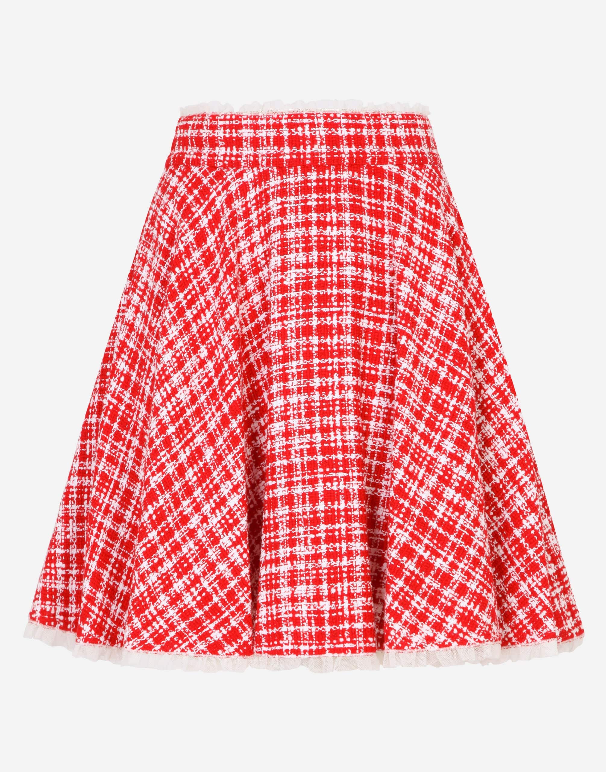 Dolce & Gabbana Tweed Circle Mini Skirt