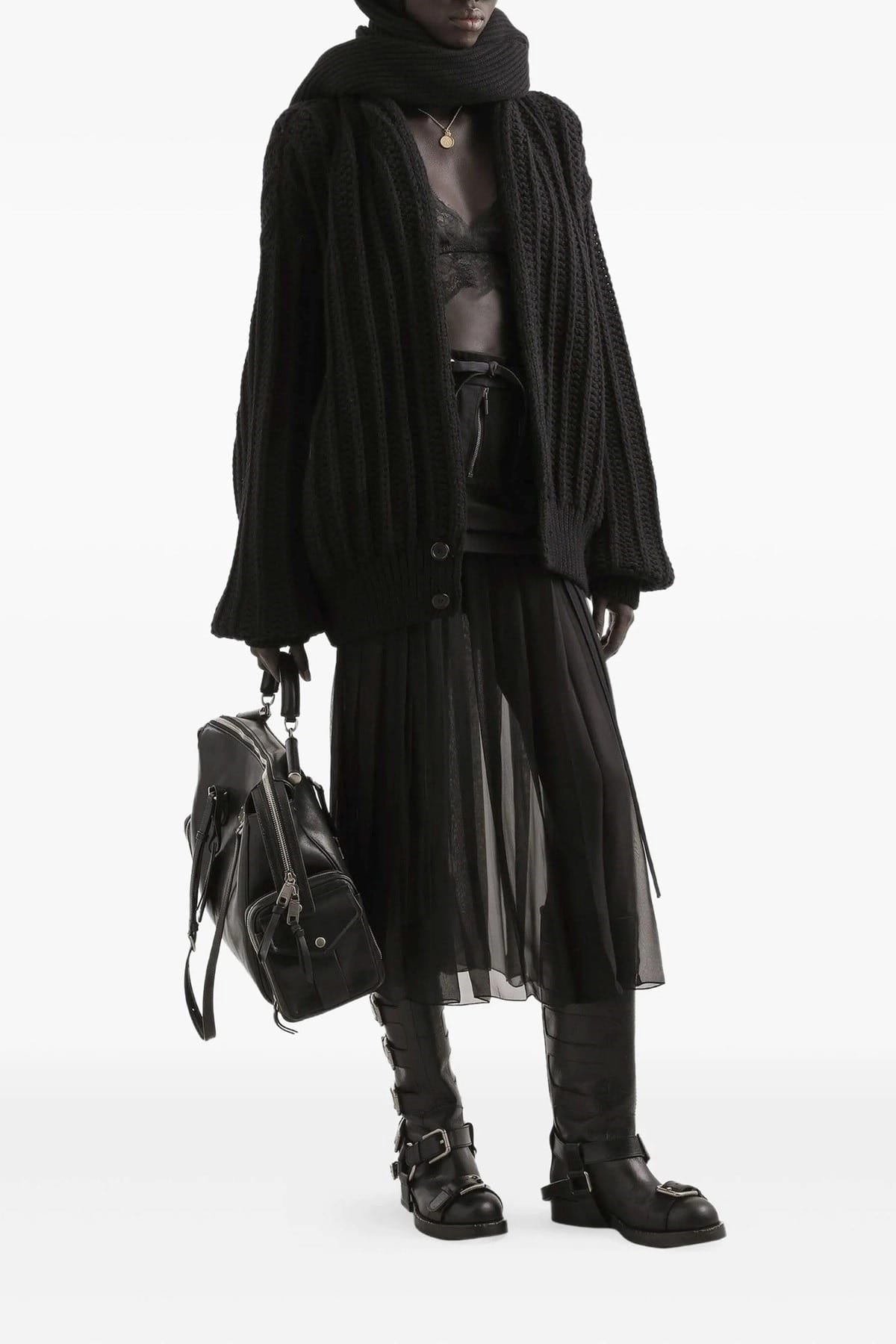 Dolce & Gabbana Dolce & Gabbana Twill And Chiffon Midi Skirt
