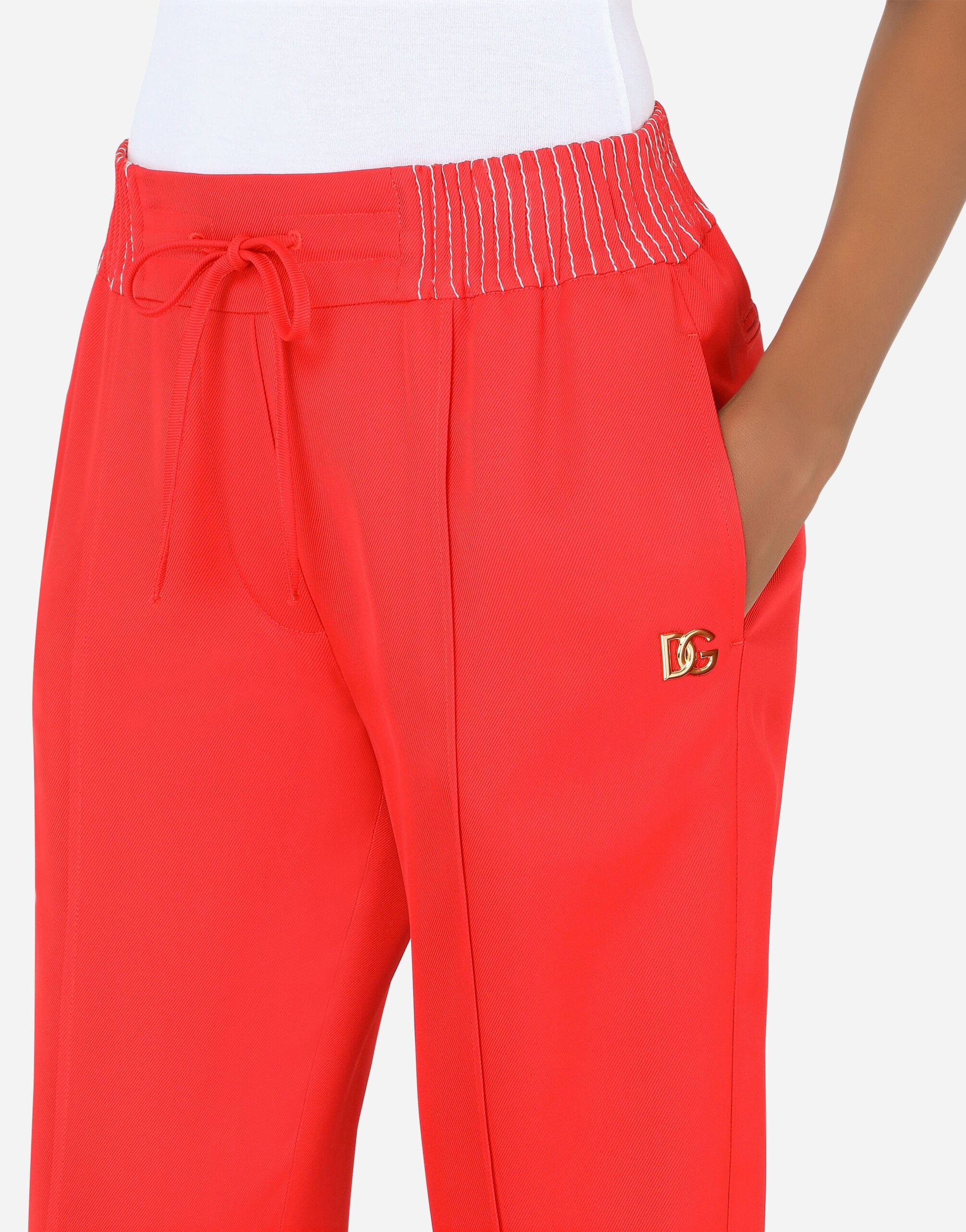 Dolce & Gabbana Twill Palazzo Pants