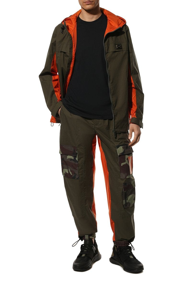 Dolce & Gabbana Two-Tone Camouflage Print Cargo Pants