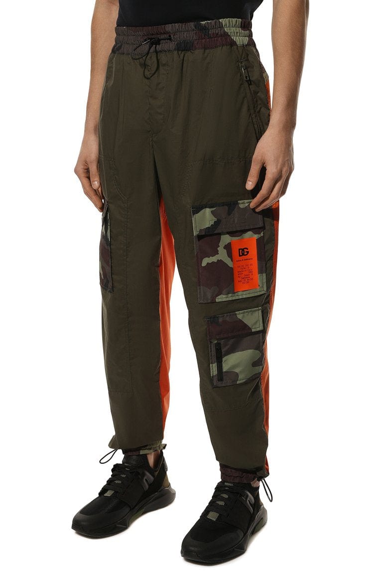 Dolce & Gabbana Two-Tone Camouflage Print Cargo Pants