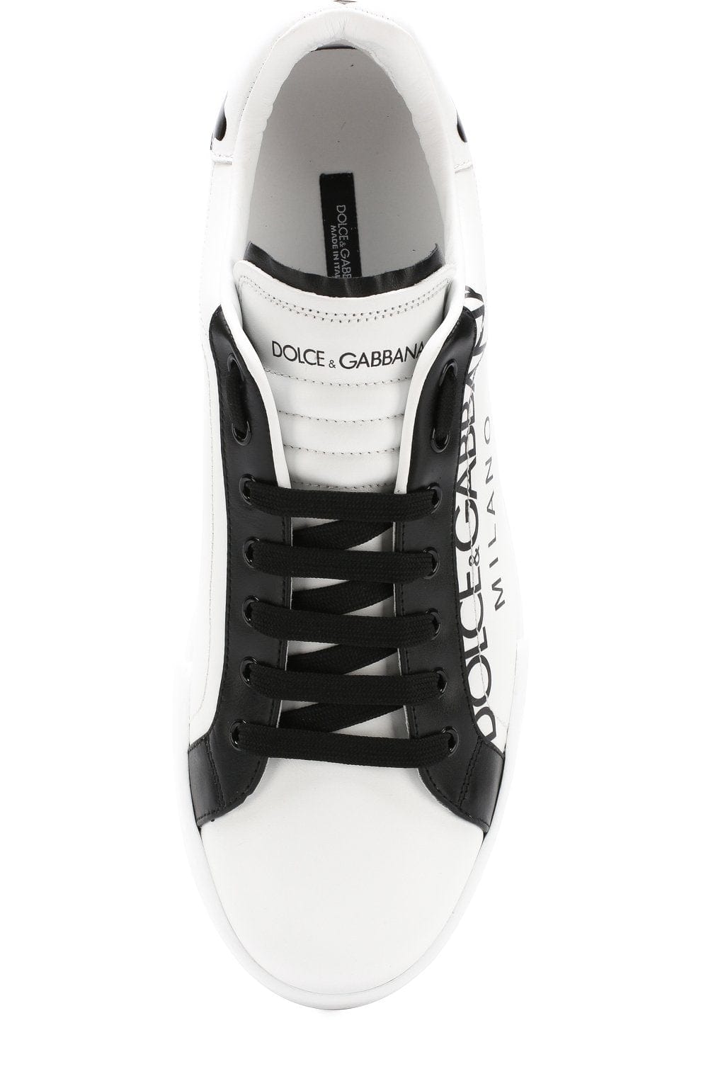 Dolce & Gabbana Two-Tone Leather Portofino Sneakers