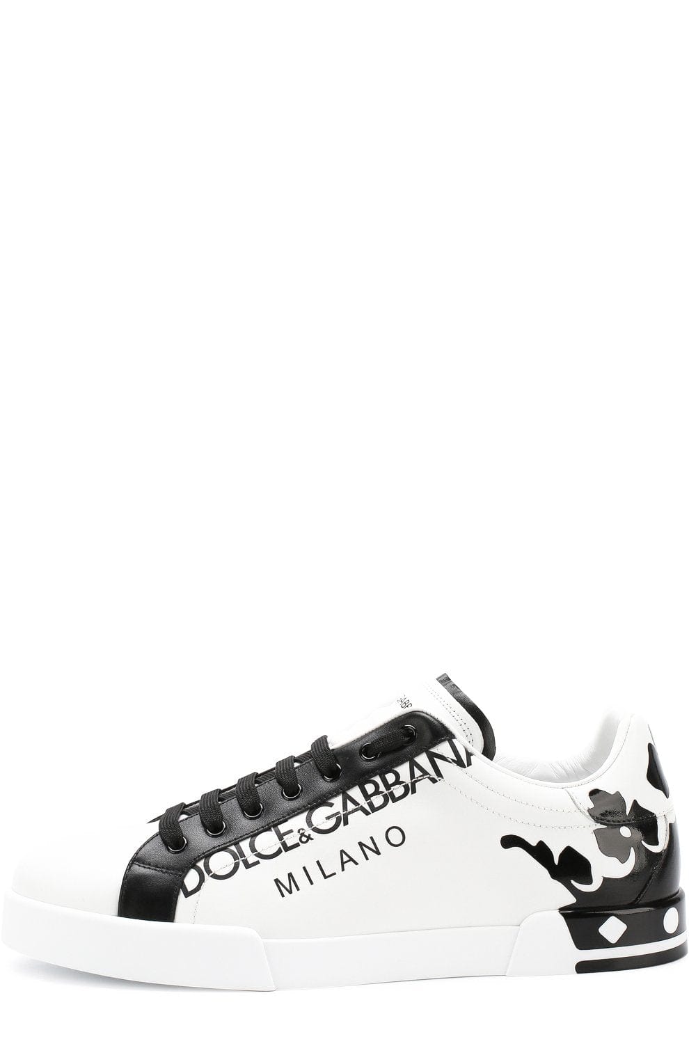 Dolce & Gabbana Two-Tone Leather Portofino Sneakers