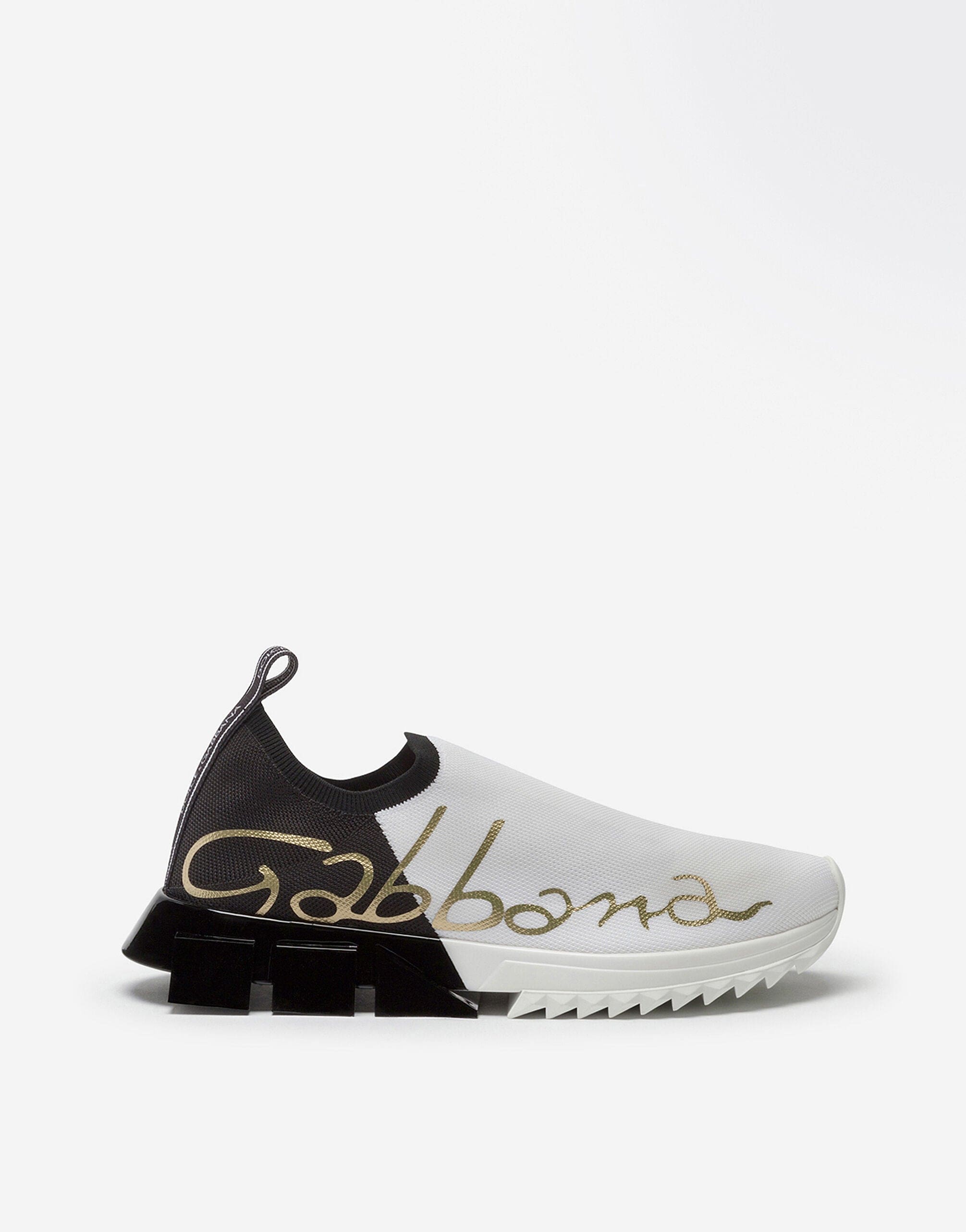 Dolce & Gabbana Two-Tone Stretch Sorrento Sneakers