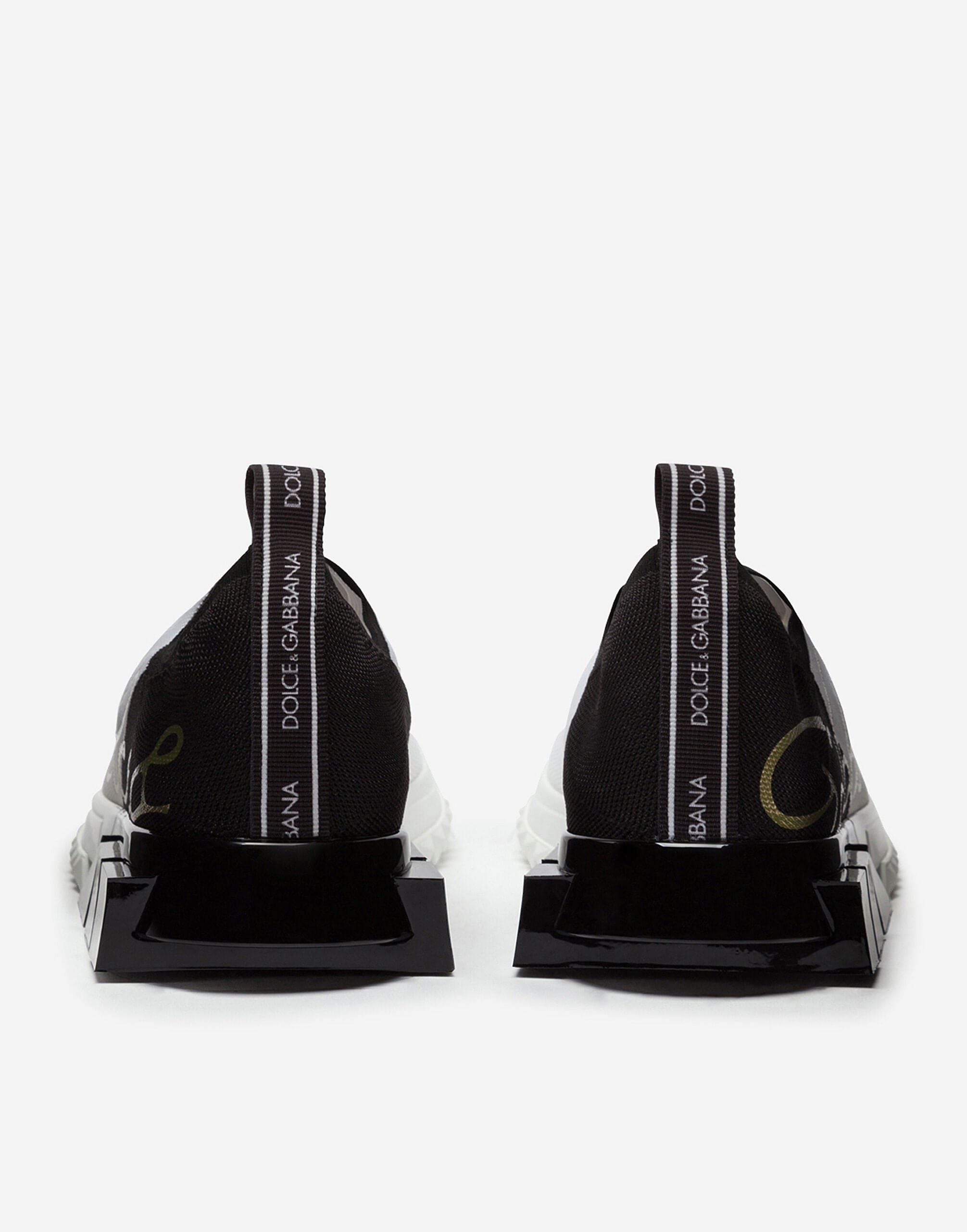 Dolce & Gabbana Two-Tone Stretch Sorrento Sneakers