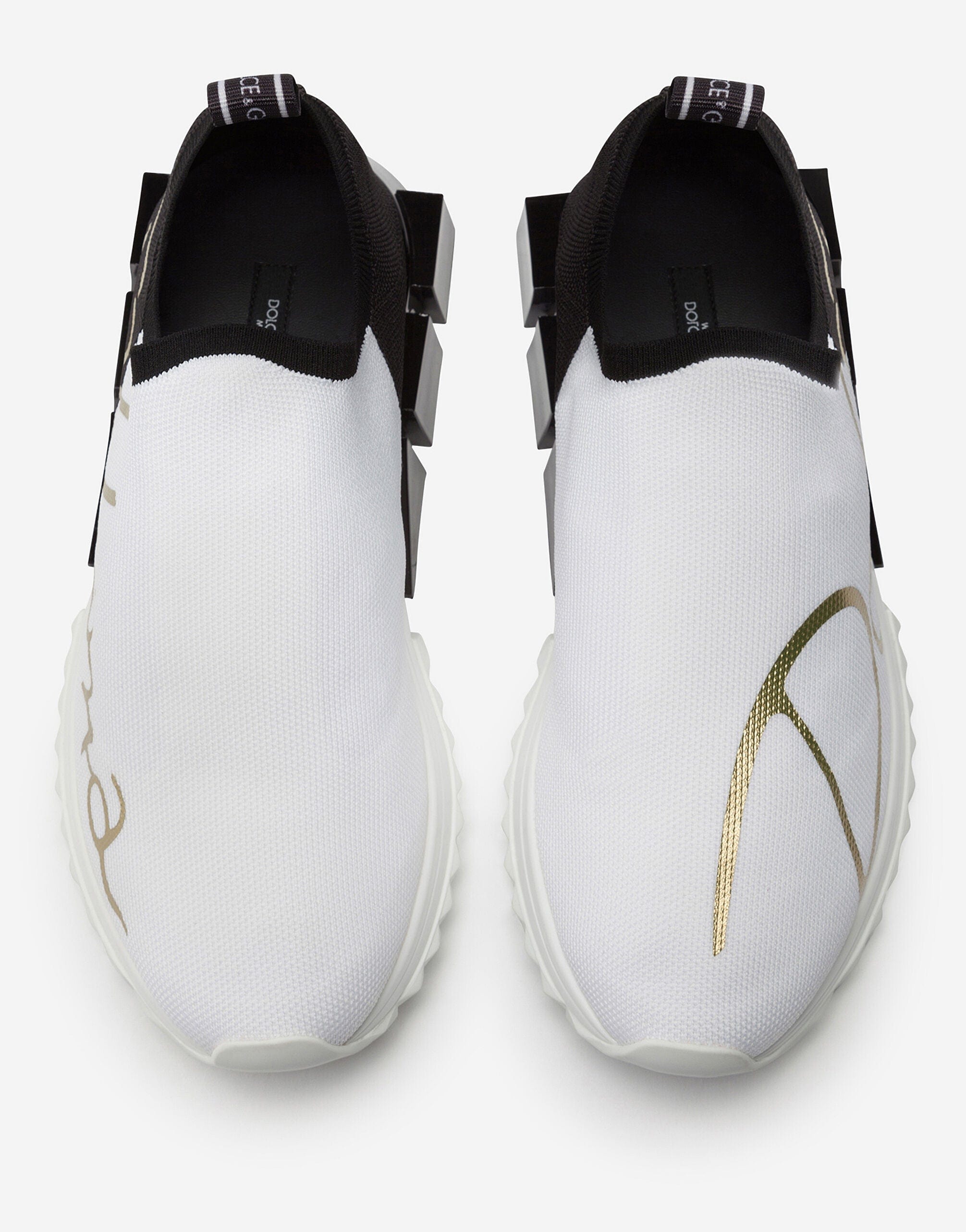 Dolce & Gabbana Two-Tone Stretch Sorrento Sneakers