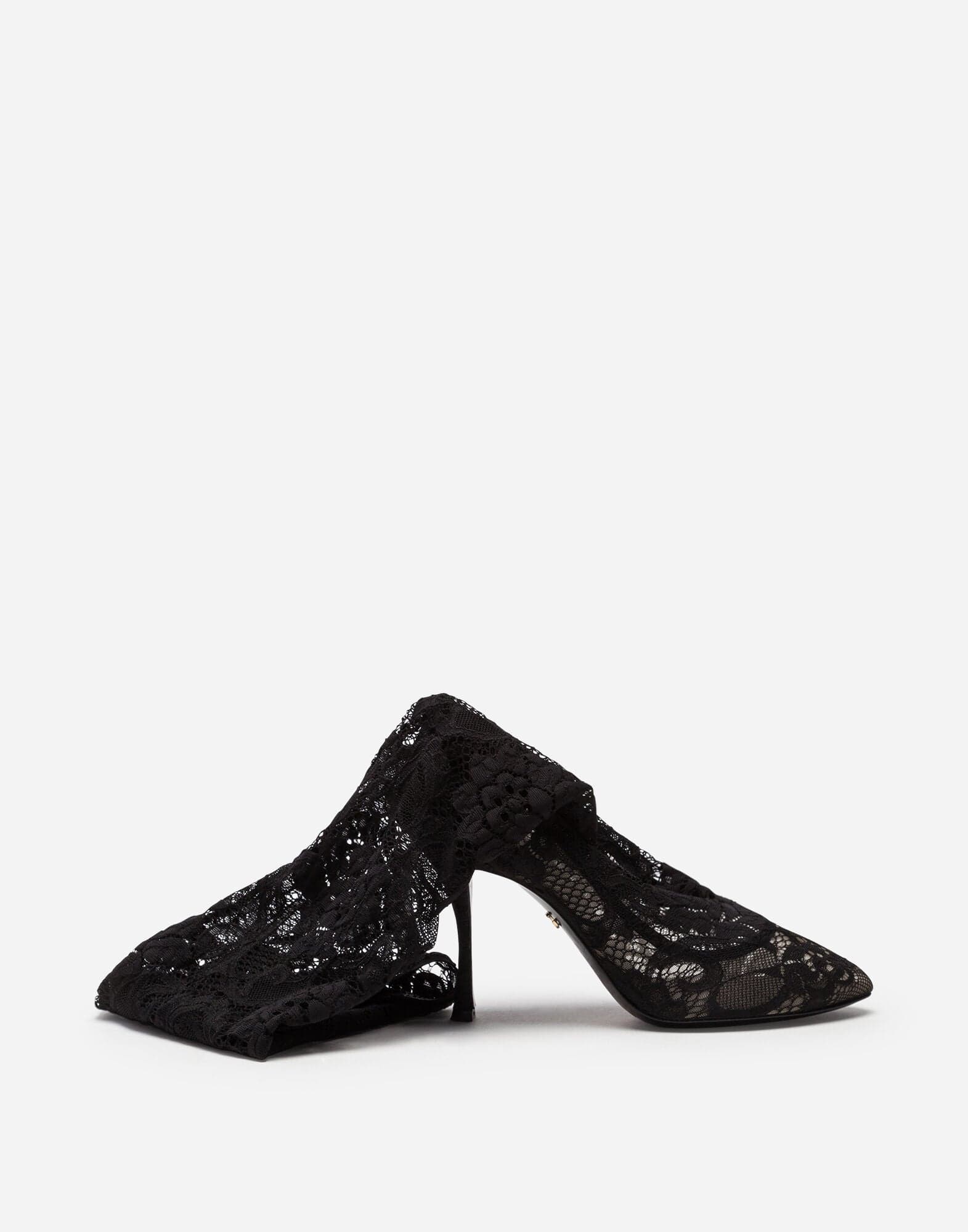 Dolce & Gabbana Under-The-Knee Stretch Lace Boots