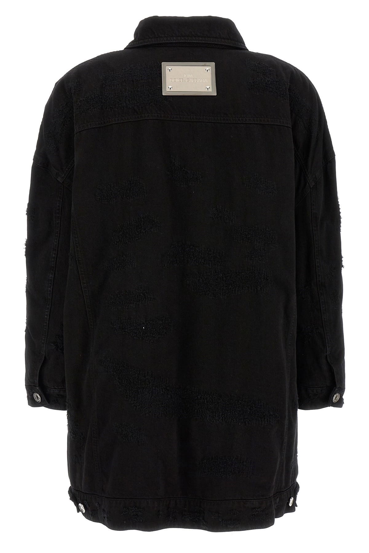 Dolce & Gabbana Dolce & Gabbana Used-Effect Denim Long Jacket