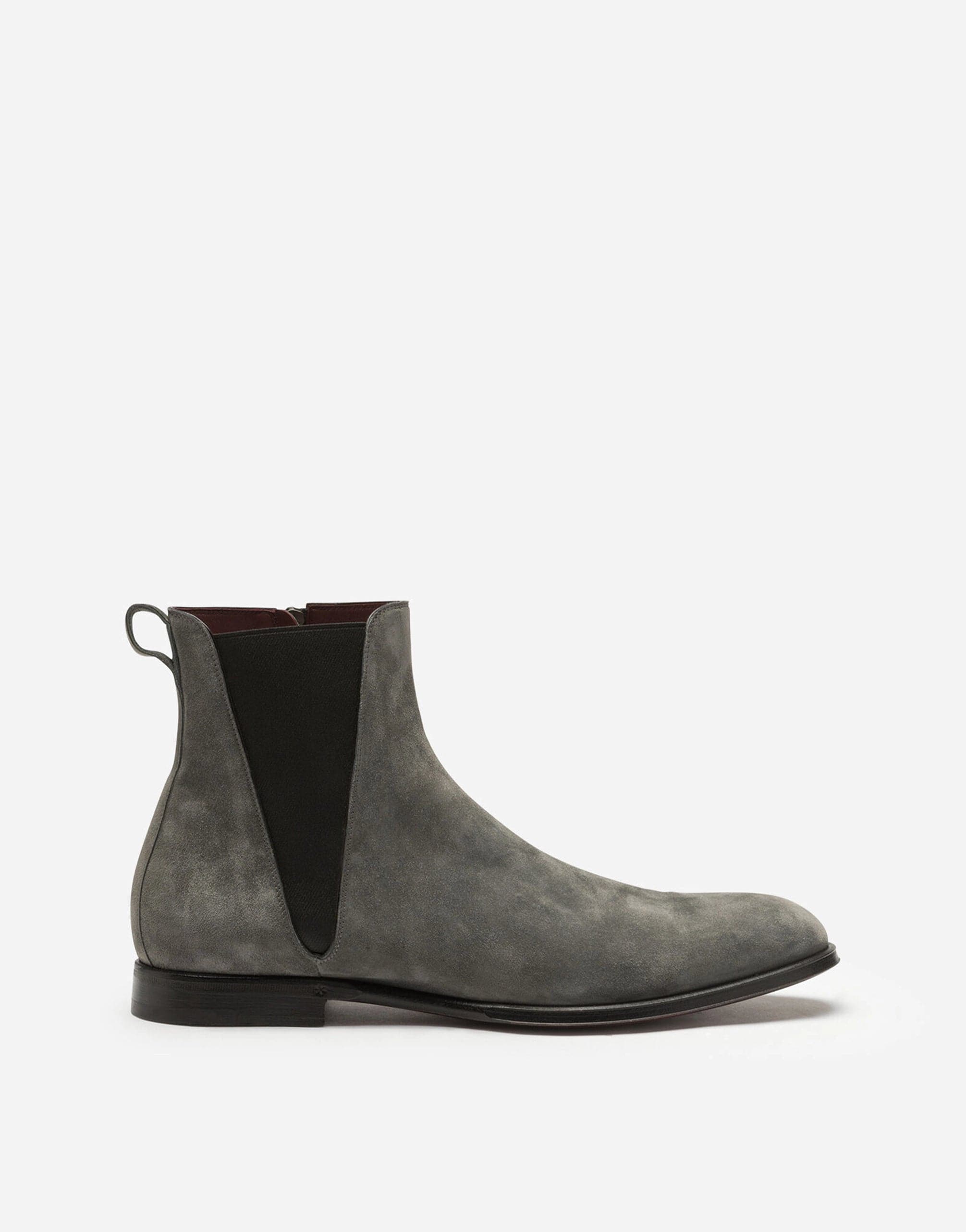 Dolce & Gabbana Velvet Calfskin Chelsea Boots