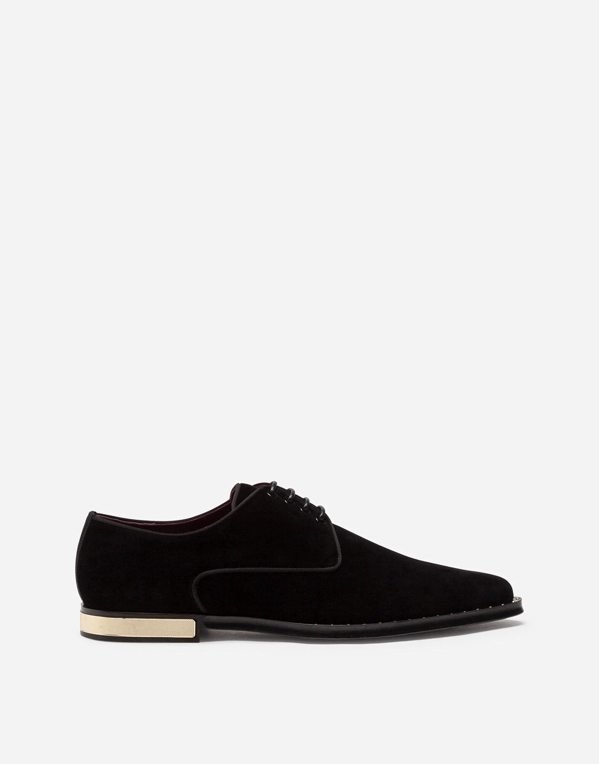 Dolce & Gabbana Velvet Derby Shoes