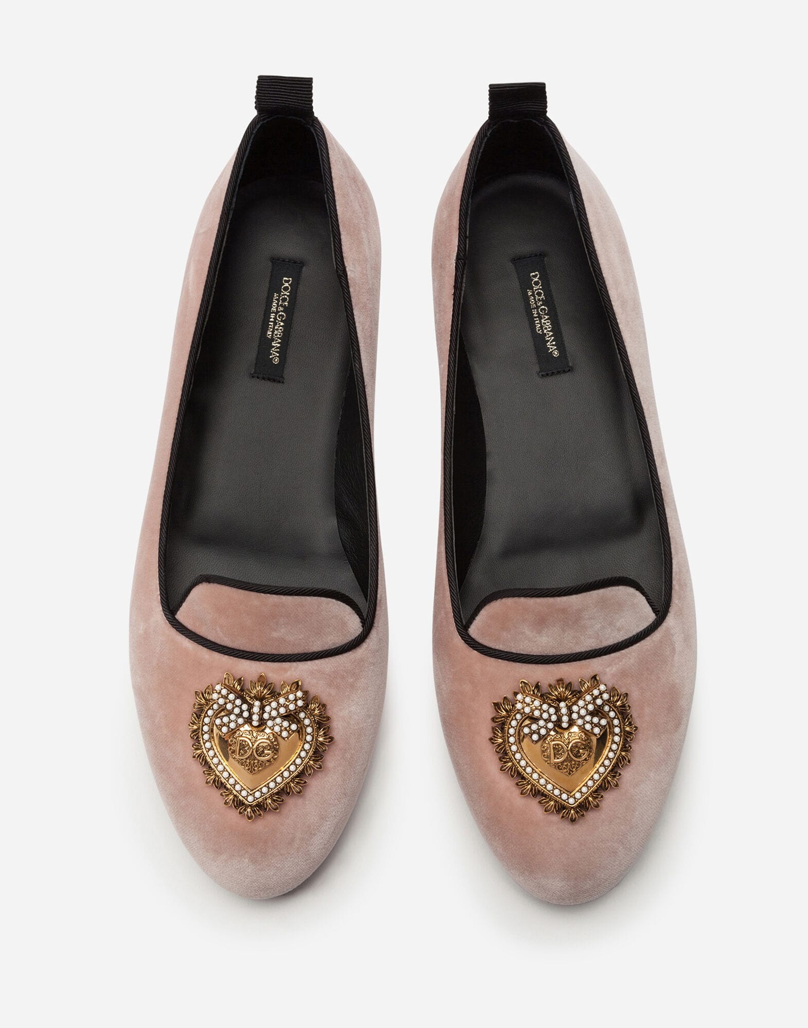 Dolce & Gabbana Dolce & Gabbana Velvet Devotion Slippers