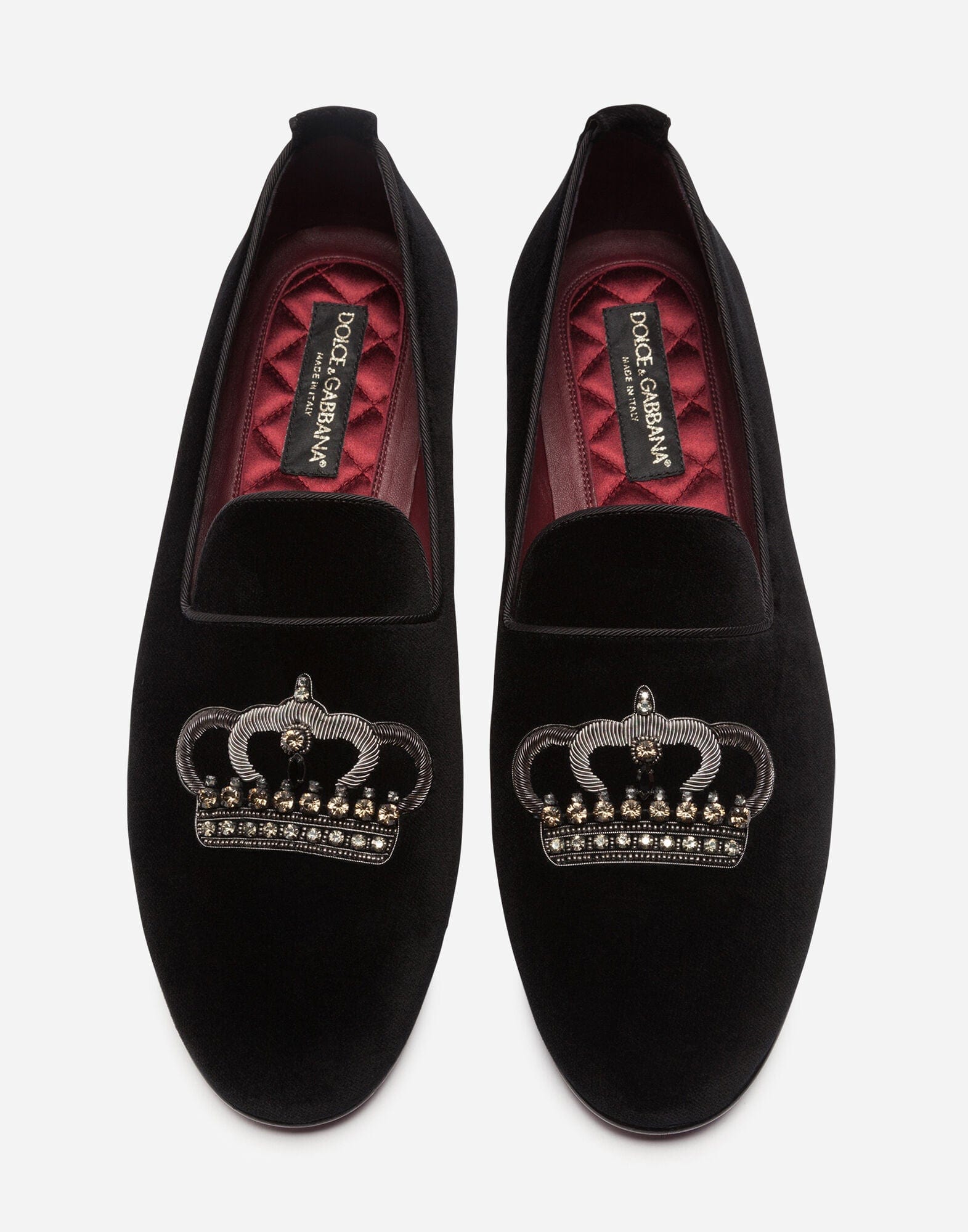 Dolce & Gabbana Velvet Young Pope Slippers