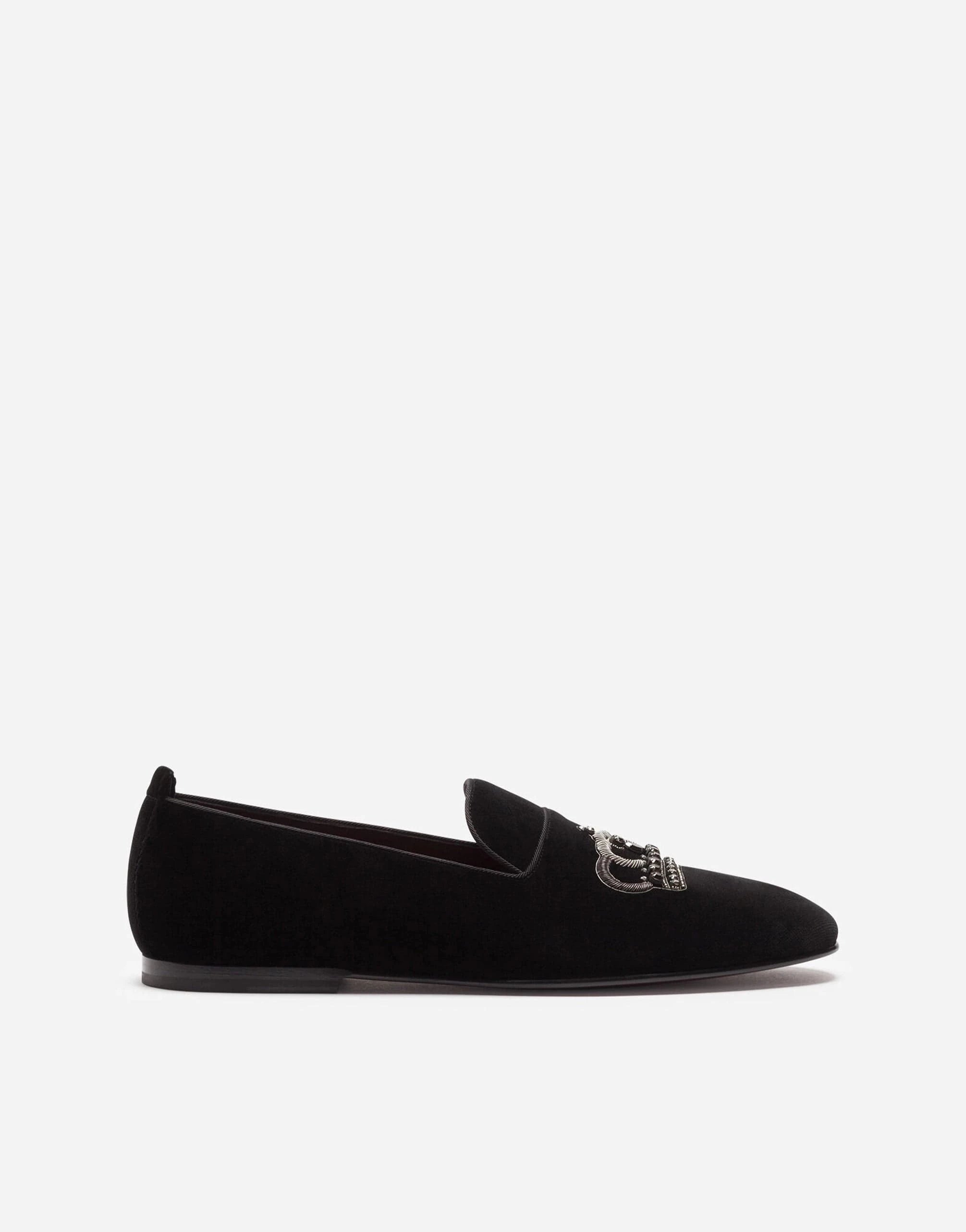 Dolce & Gabbana Velvet Young Pope Slippers