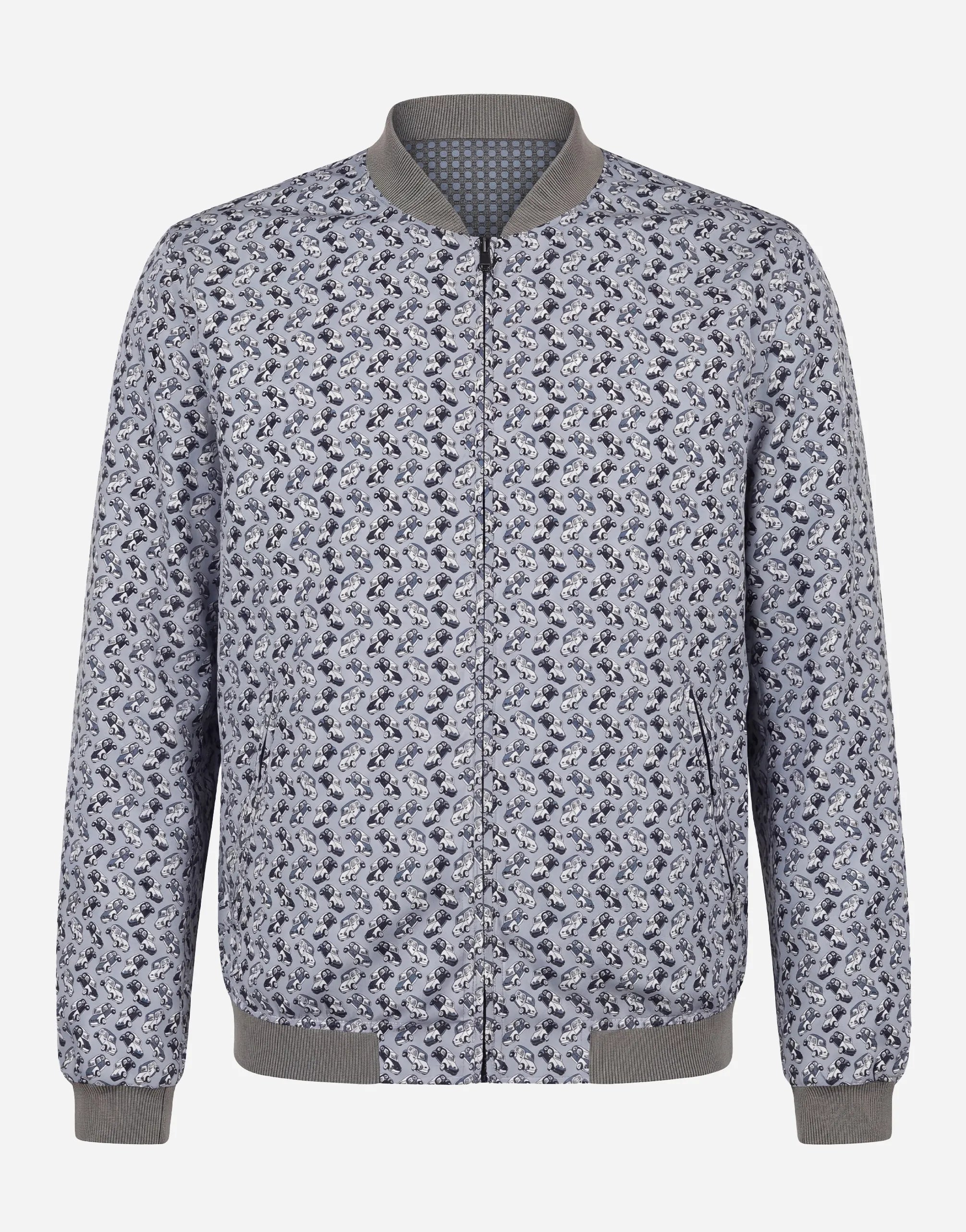 Dolce & Gabbana Dolce & Gabbana Vintage Car Print Zip Bomber Jacket