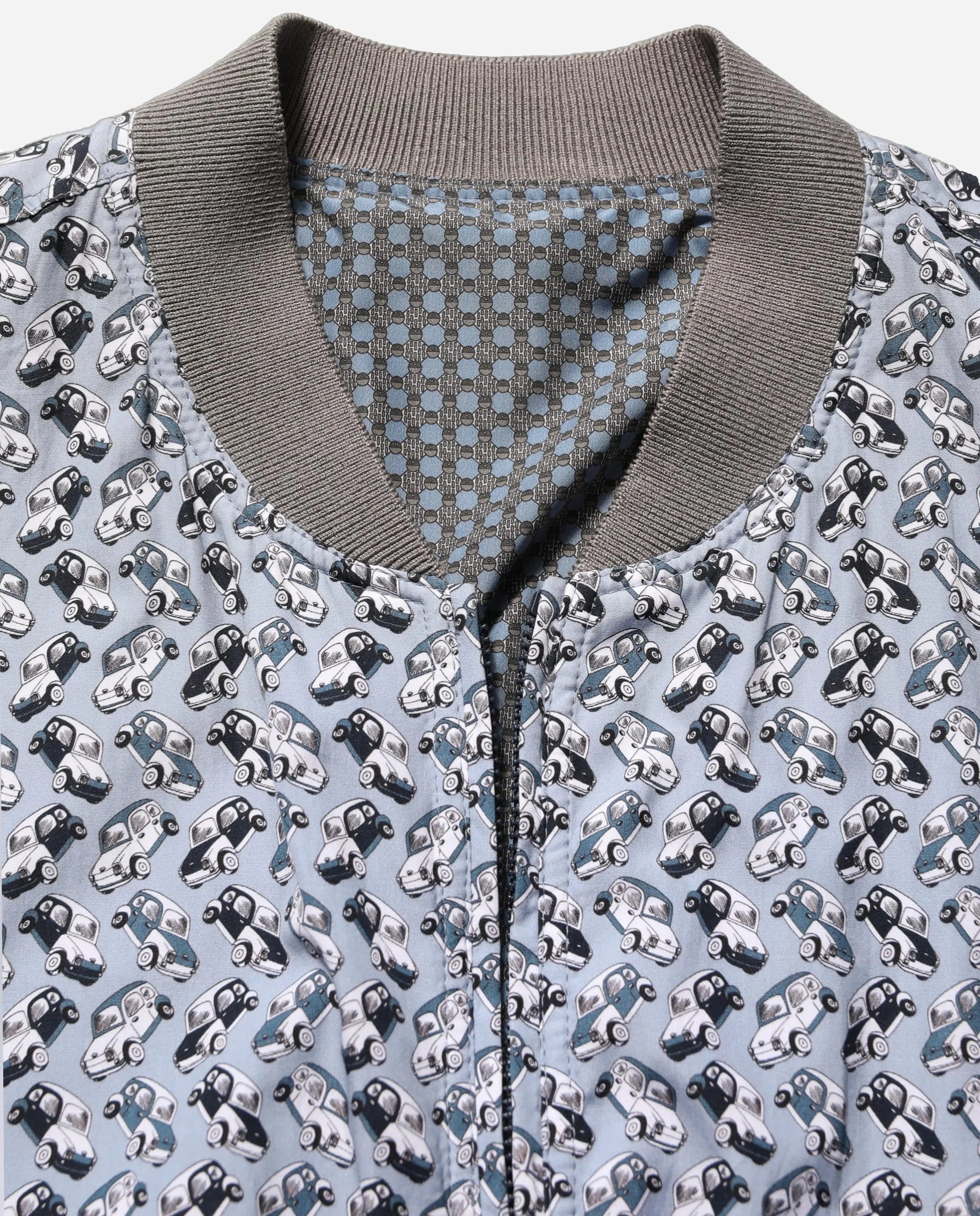Dolce & Gabbana Dolce & Gabbana Vintage Car Print Zip Bomber Jacket
