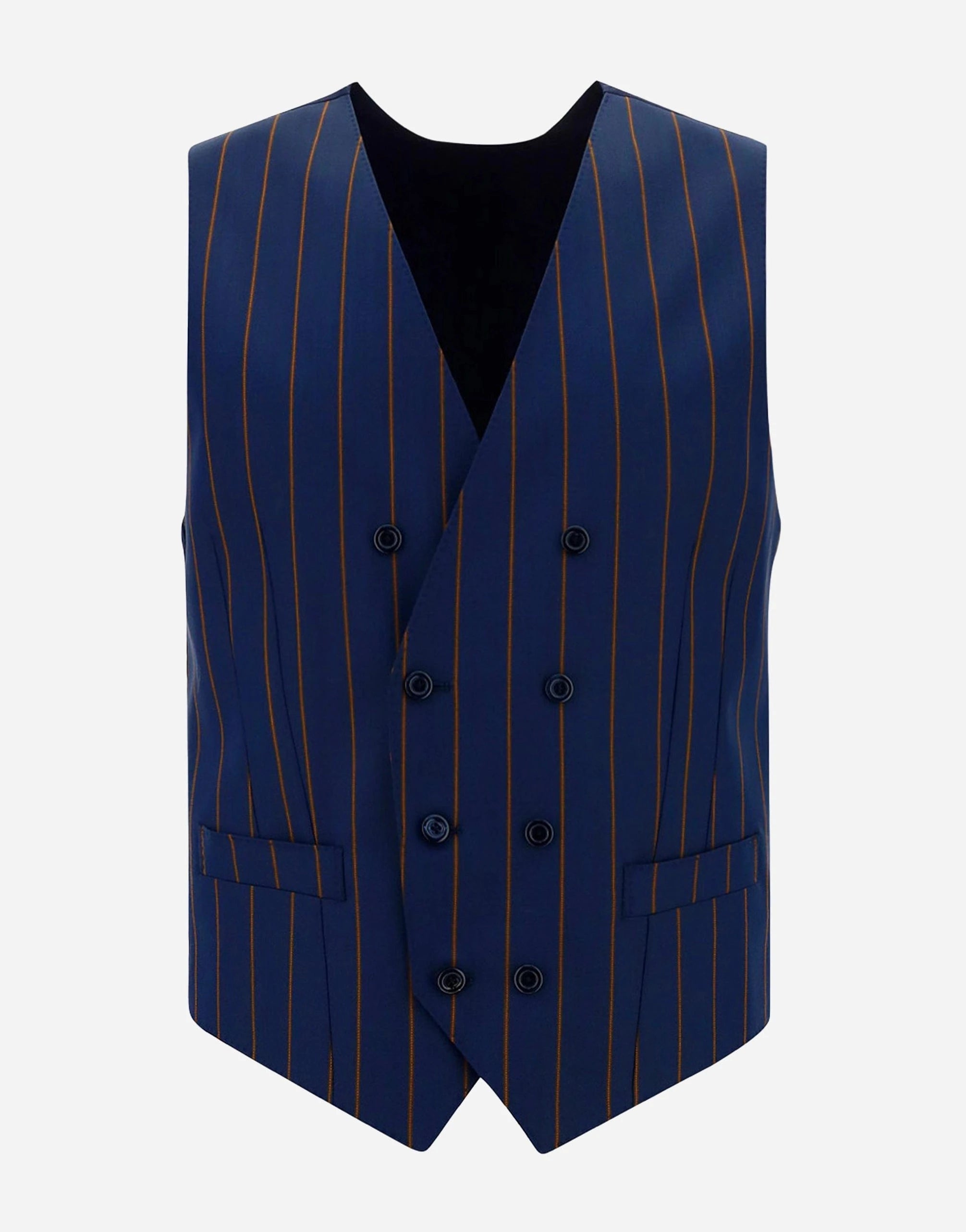 Dolce & Gabbana Virgin Wool Striped Vest