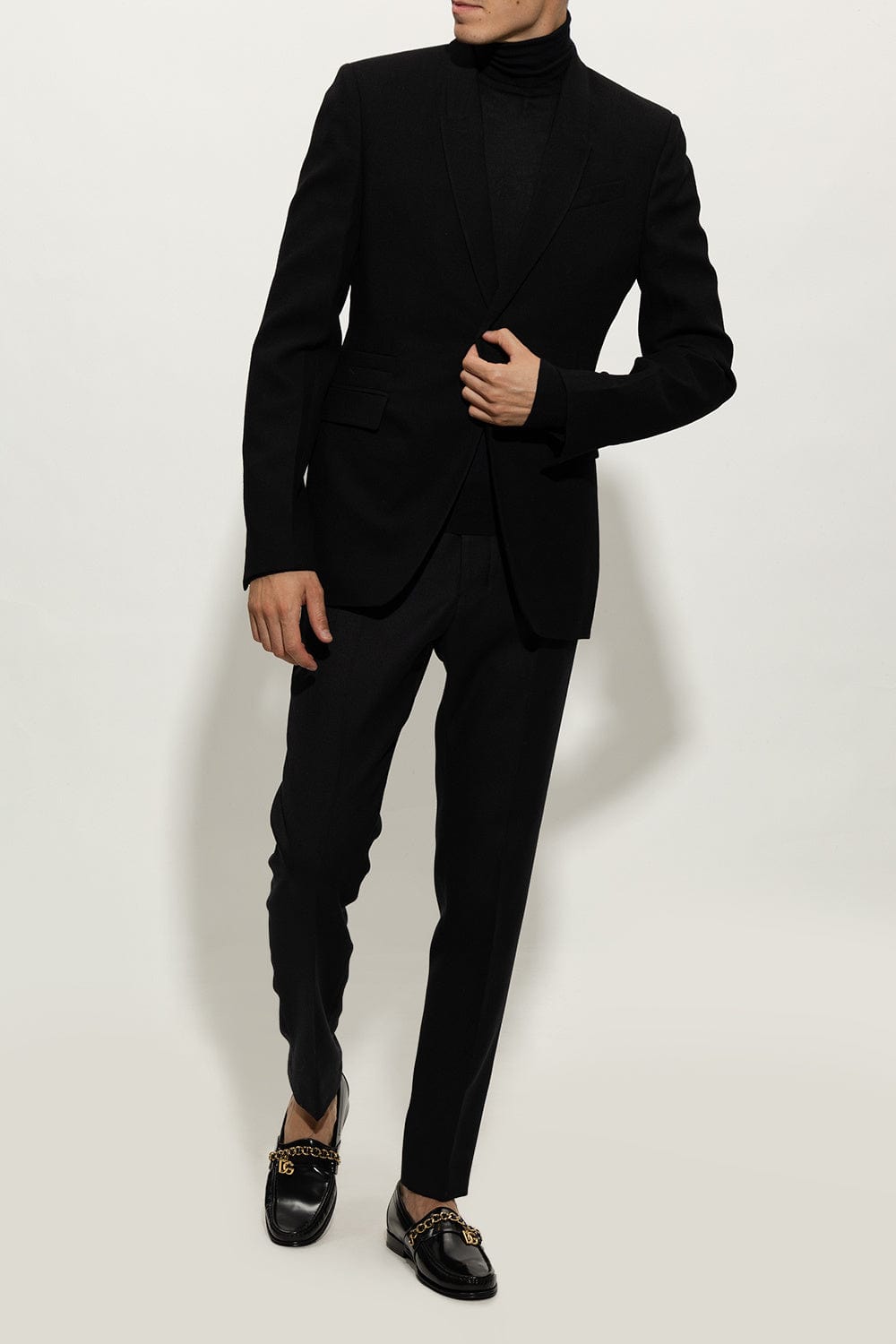 Dolce & Gabbana Visconti Leather Slippers