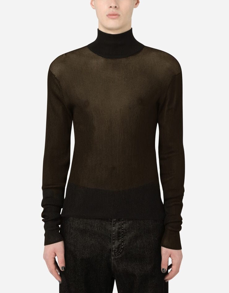 Dolce & Gabbana Viscose Turtle-Neck Sweater