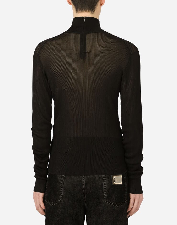 Dolce & Gabbana Viscose Turtle-Neck Sweater