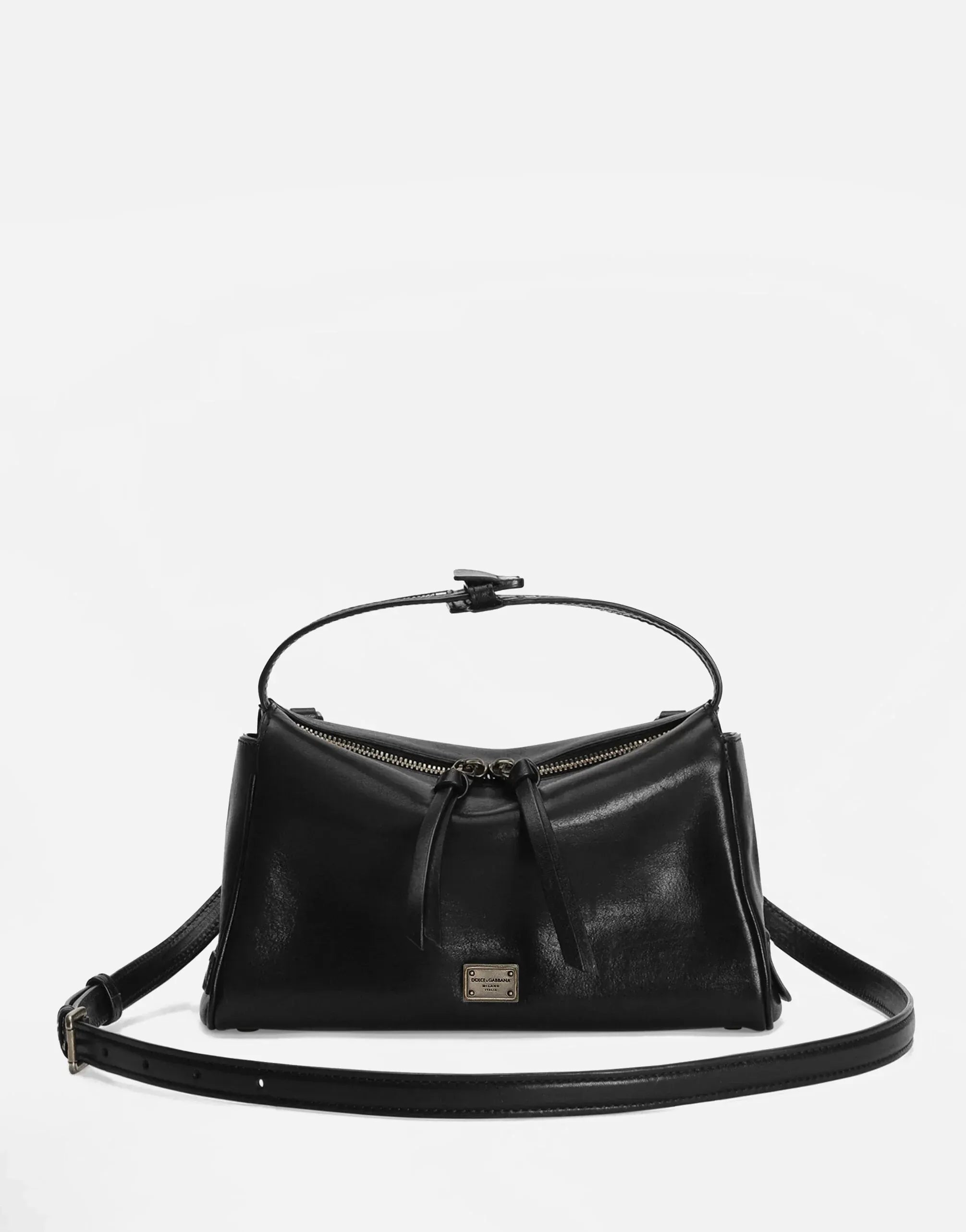 Dolce & Gabbana Vittoria Tempesta Leather Shoulder Bag