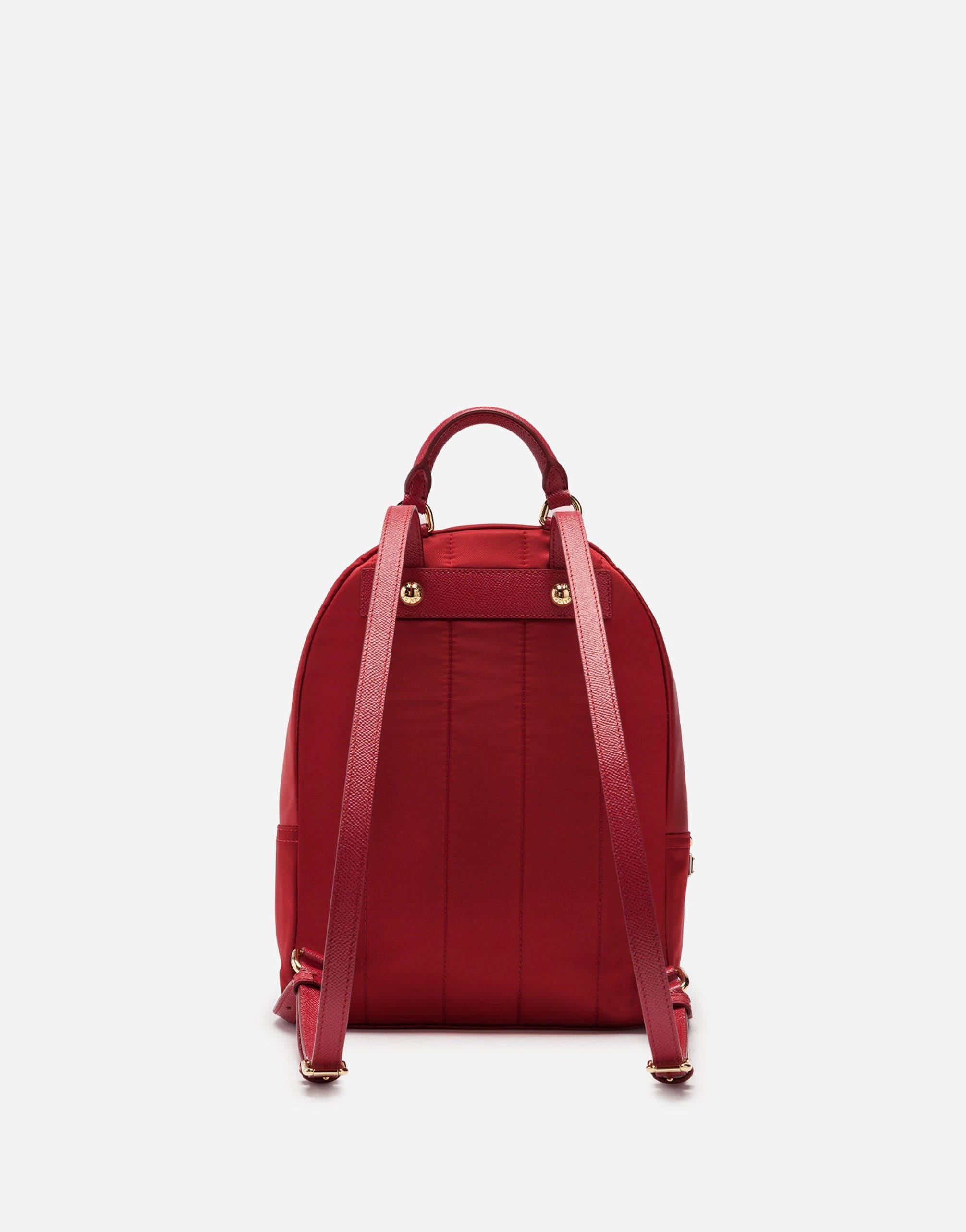 Dolce & Gabbana Small Vulcano Backpack In Nylon With Designers' Patches